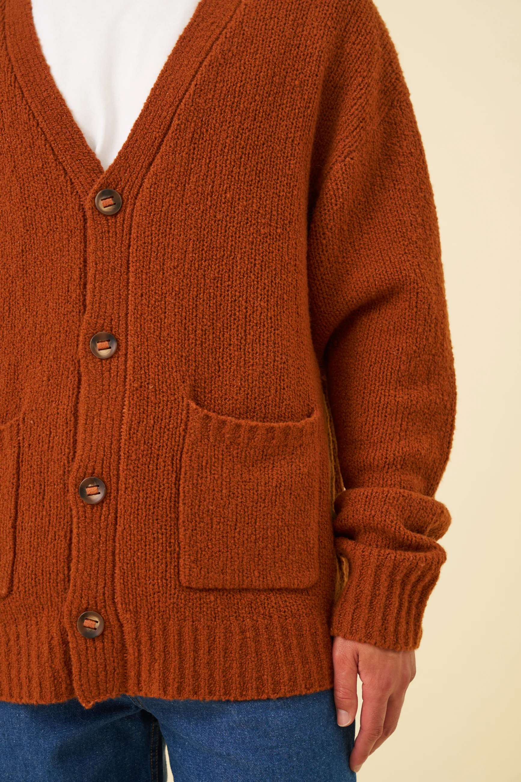 ROASTED ROOTS WOOL CARDIGAN - Image 5
