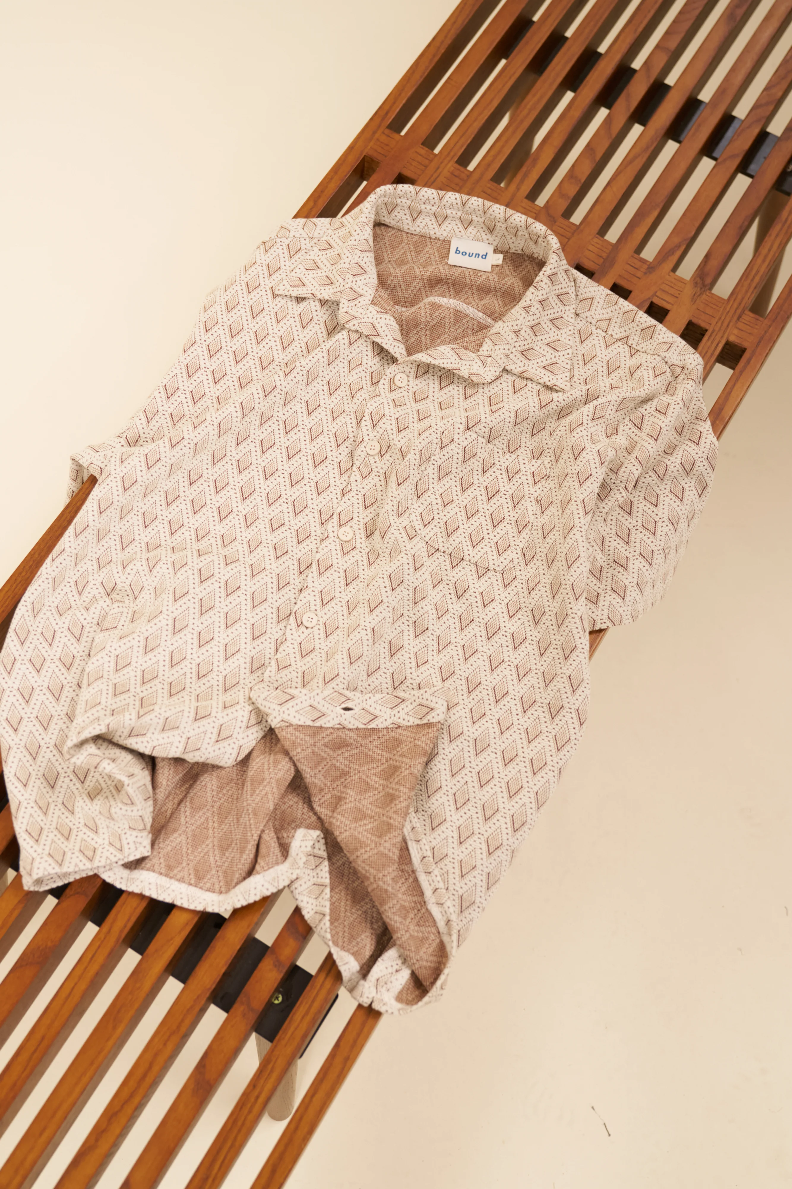 ROMAN WOVEN POLO - ECRU - Image 10