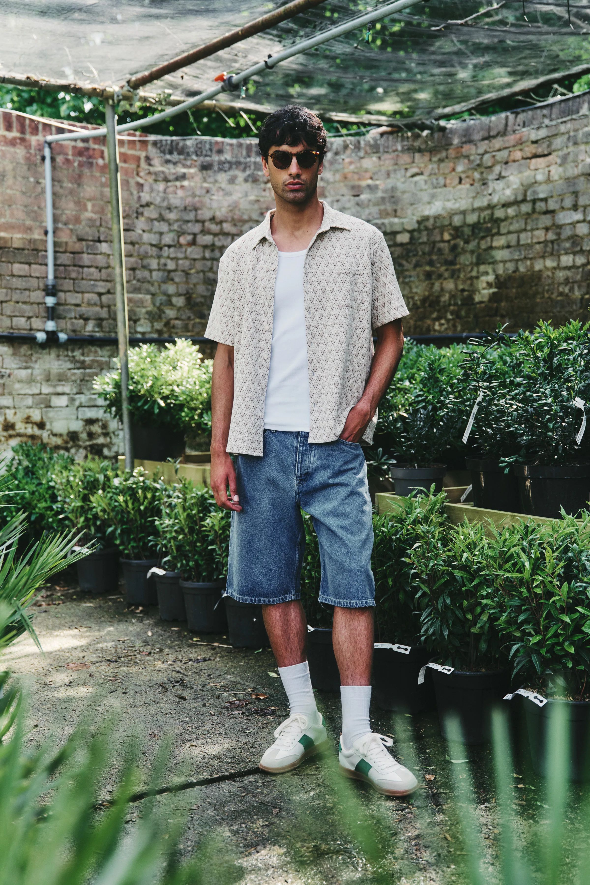 ROMAN WOVEN POLO - ECRU - Image 9
