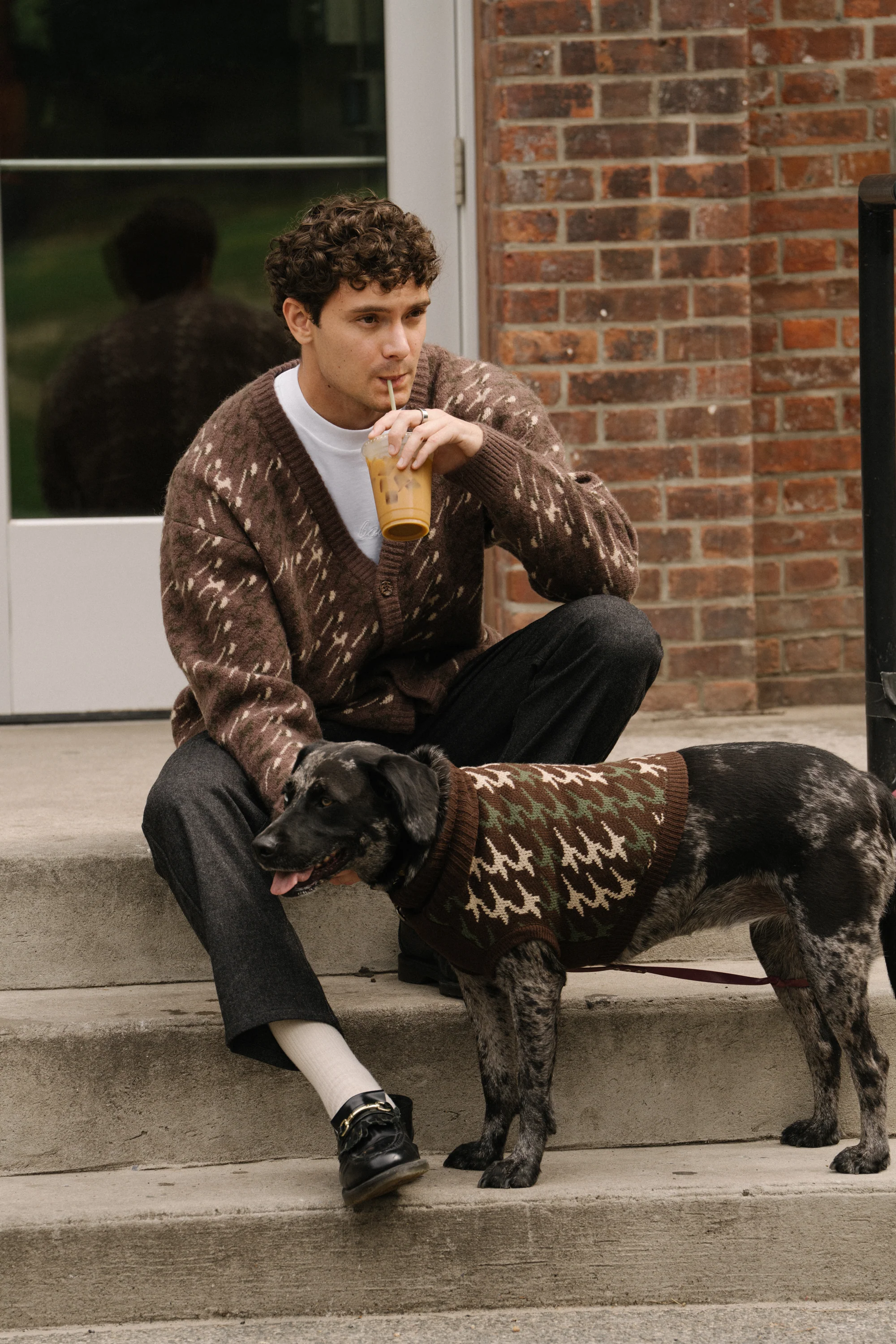 RONNIE DOG KNIT - BROWN - Image 6