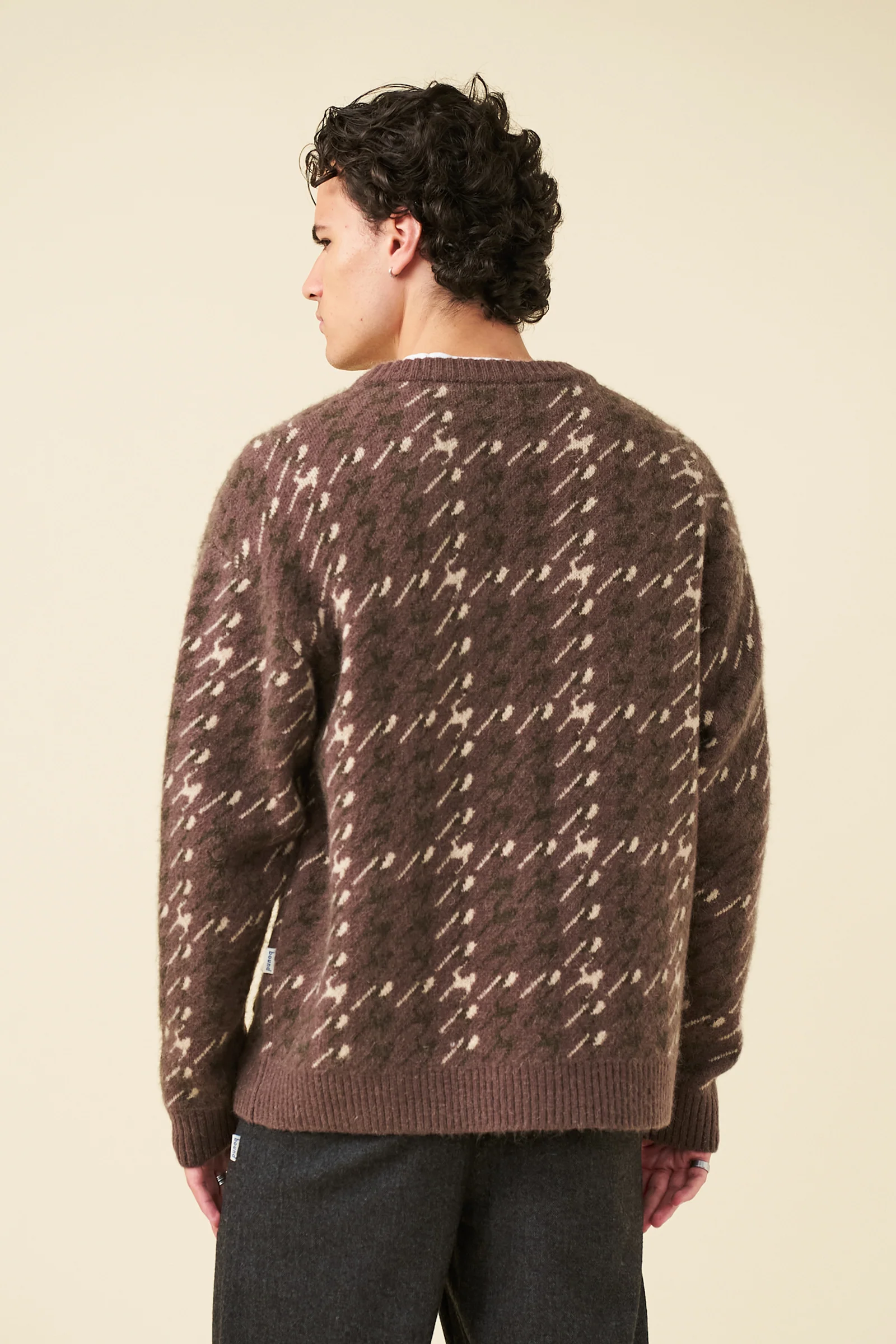 RONNIE MOHAIR CARDIGAN - BROWN - Image 4