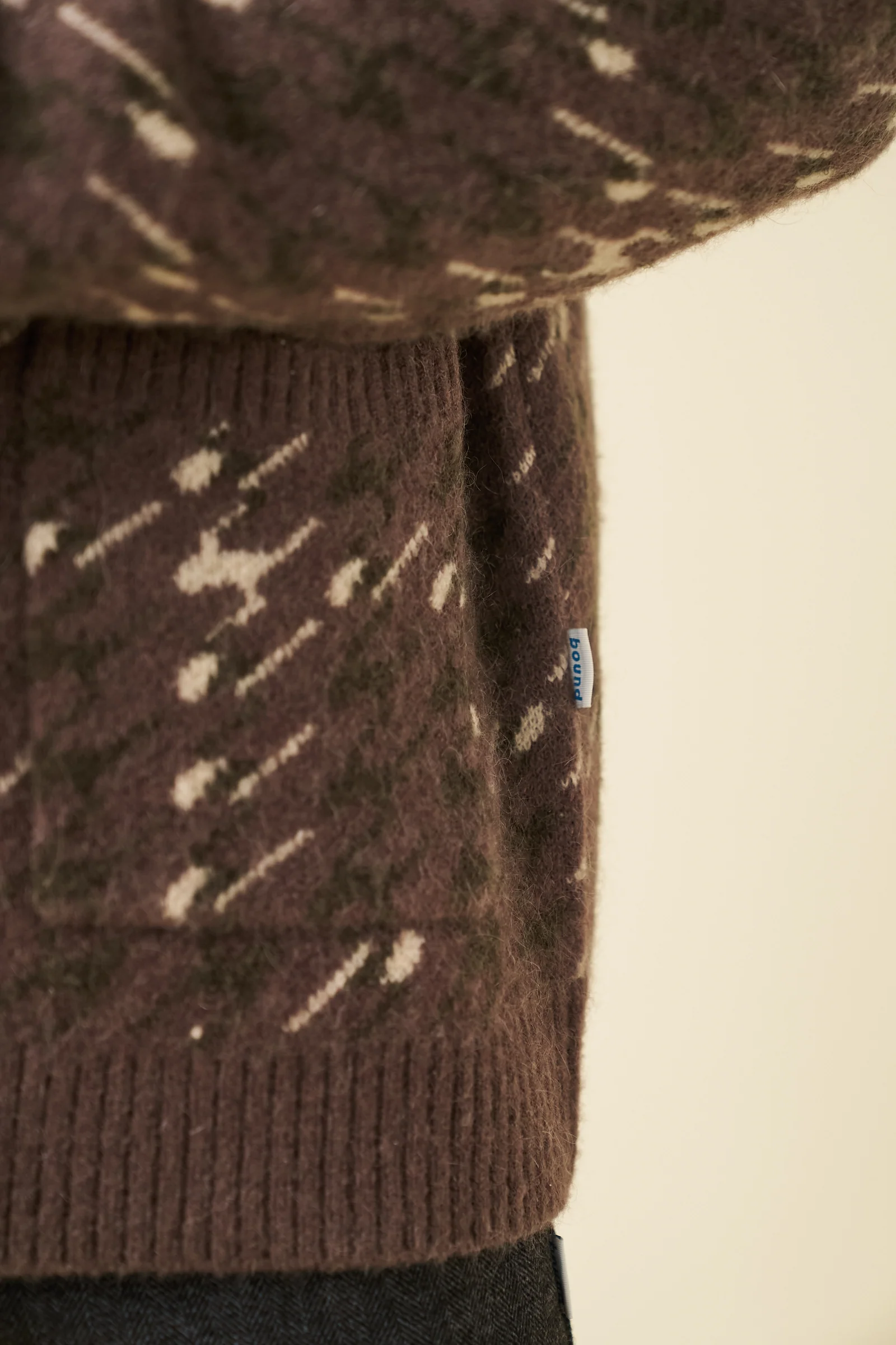 RONNIE MOHAIR CARDIGAN - BROWN - Image 5