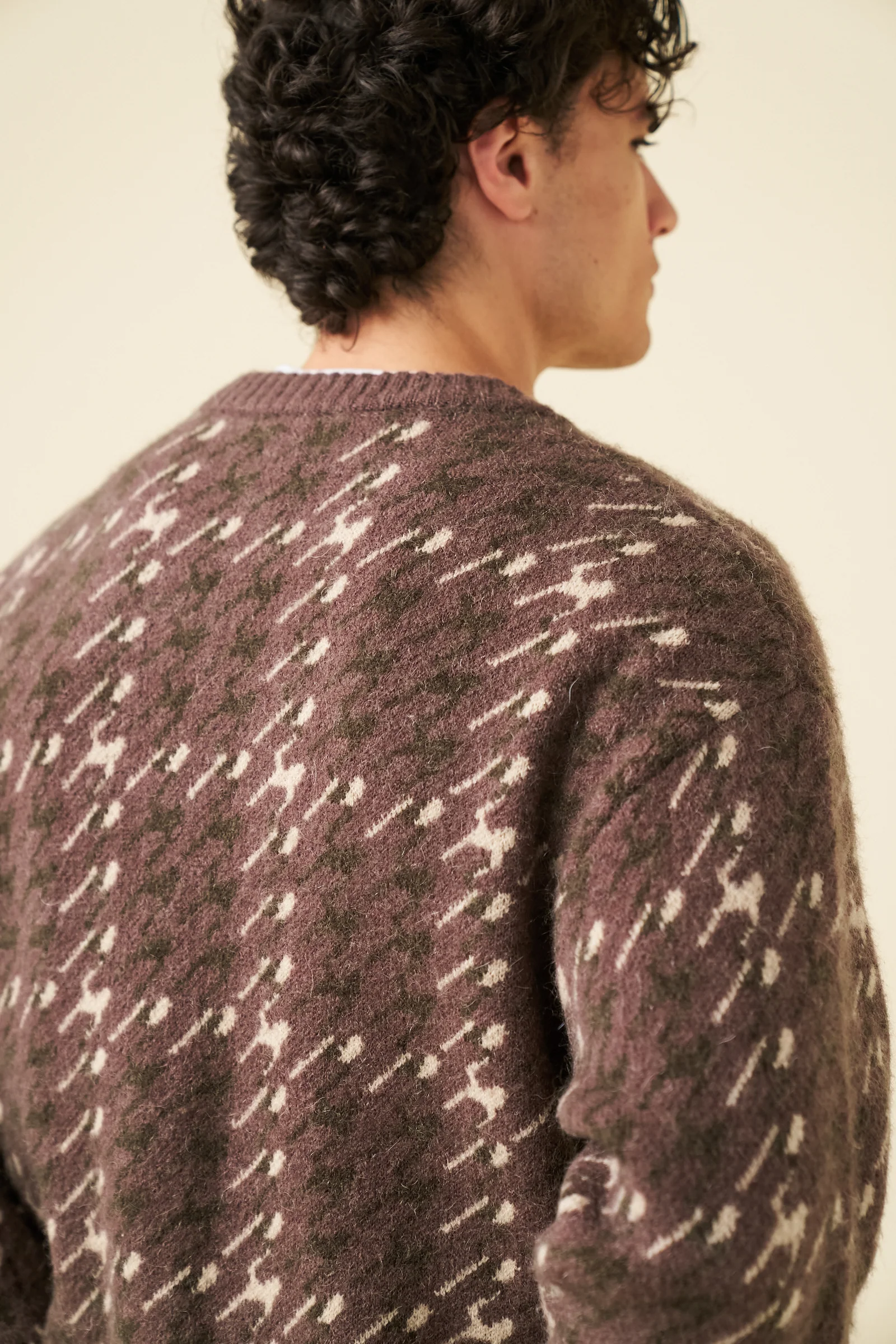 RONNIE MOHAIR CARDIGAN - BROWN - Image 7