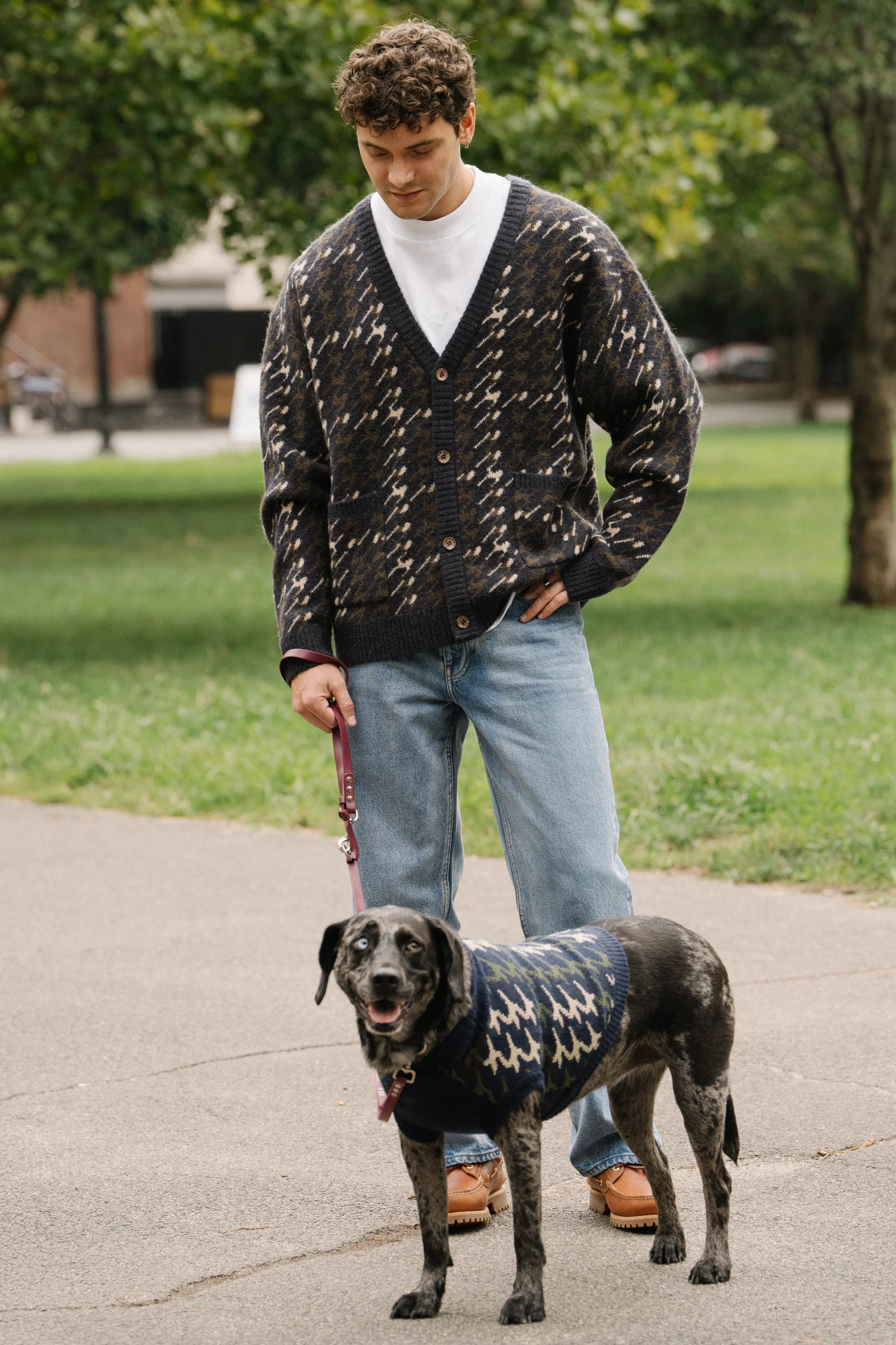 RONNIE MOHAIR CARDIGAN - NAVY - Image 3