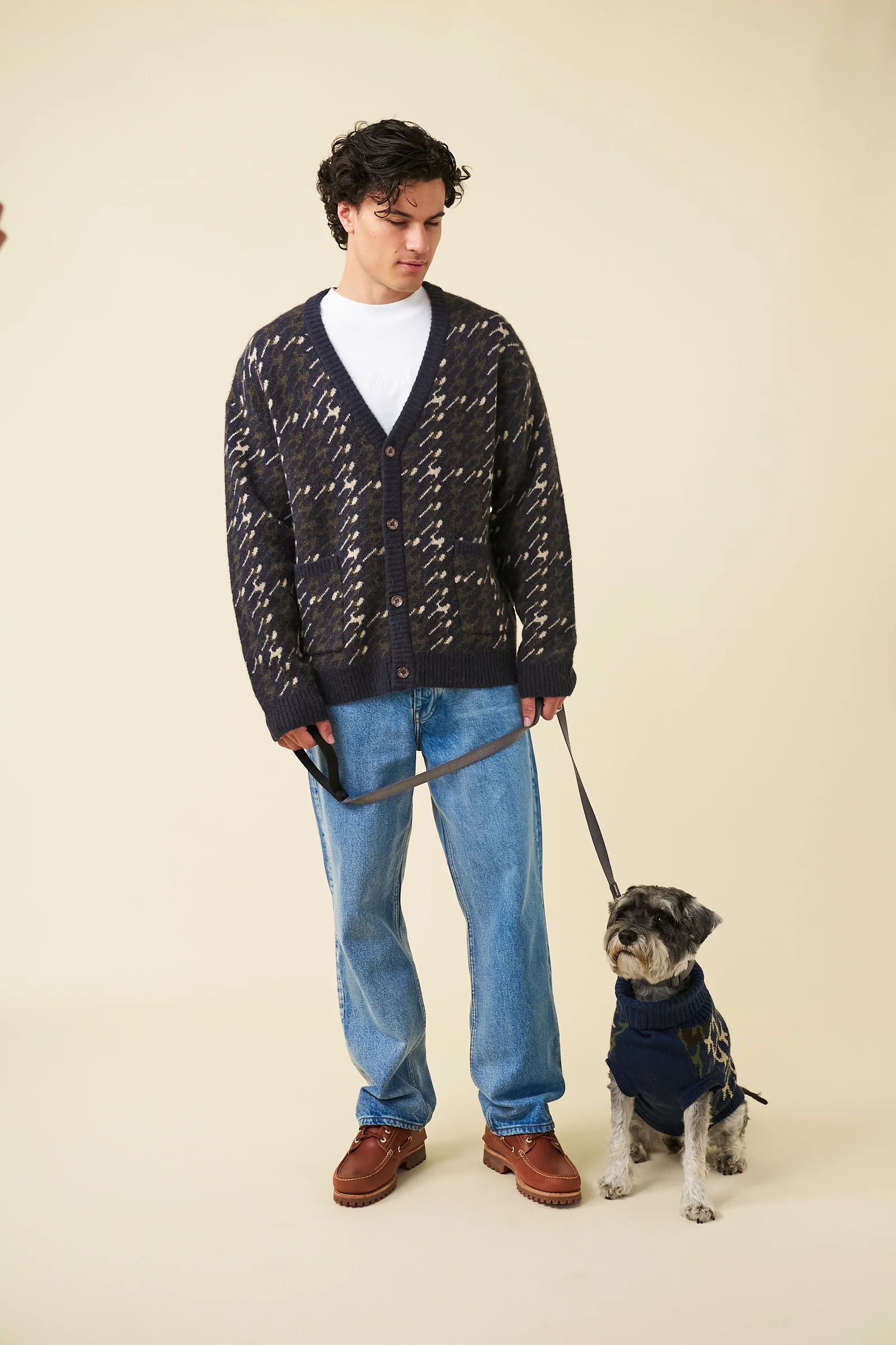 RONNIE MOHAIR CARDIGAN - NAVY - Image 4