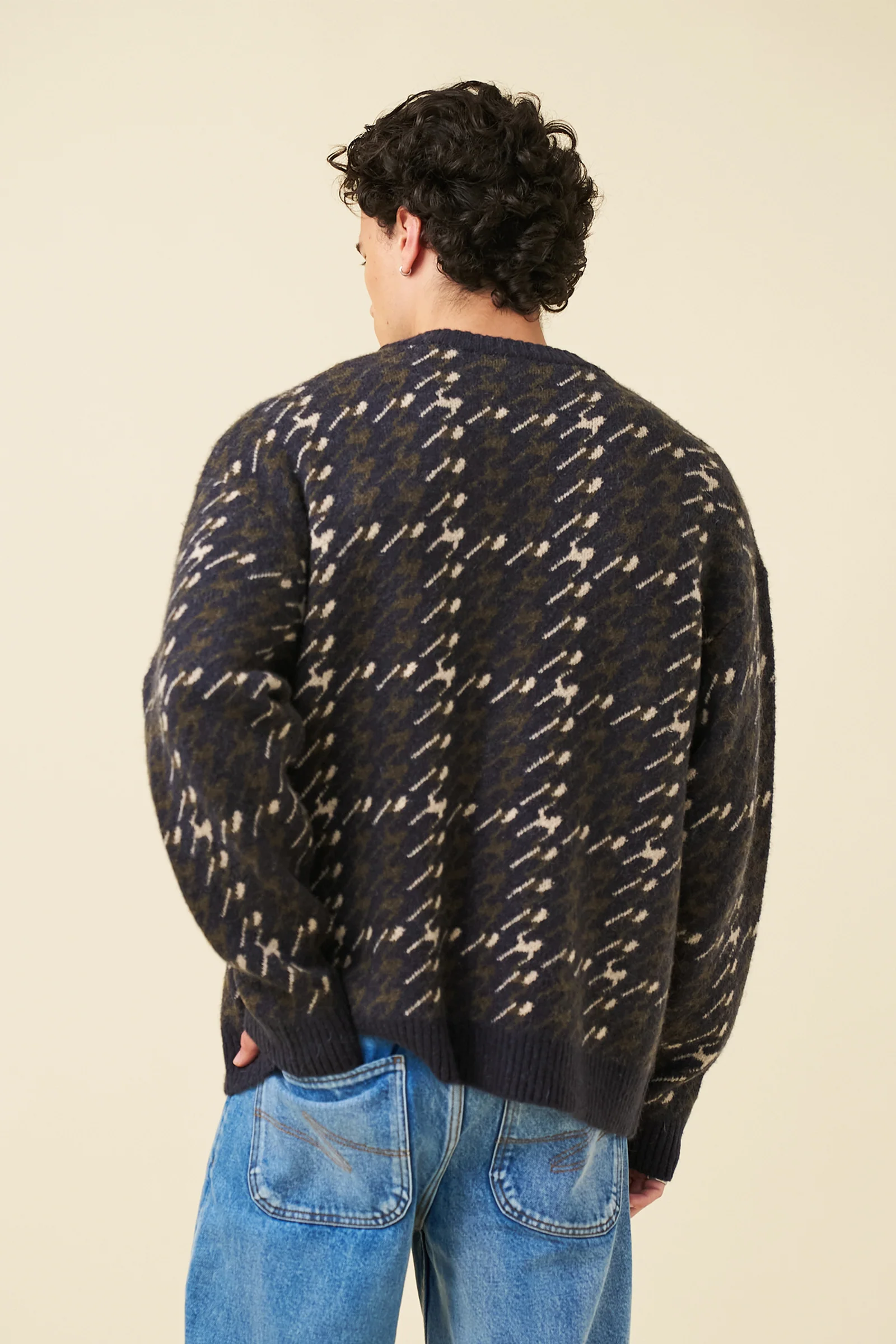 RONNIE MOHAIR CARDIGAN - NAVY - Image 5