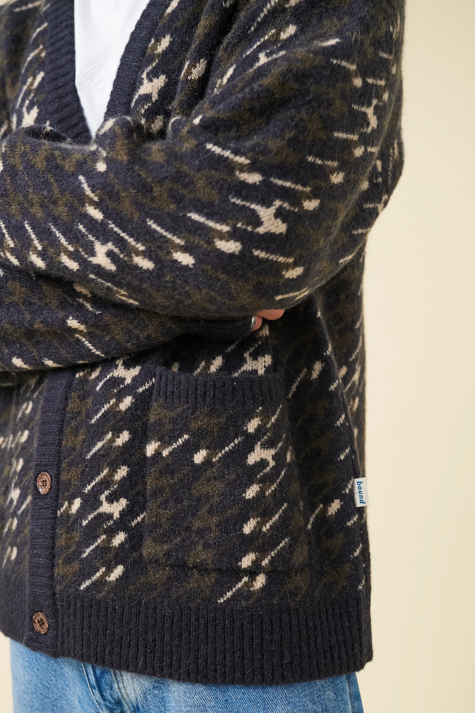 RONNIE MOHAIR CARDIGAN - NAVY - Image 6