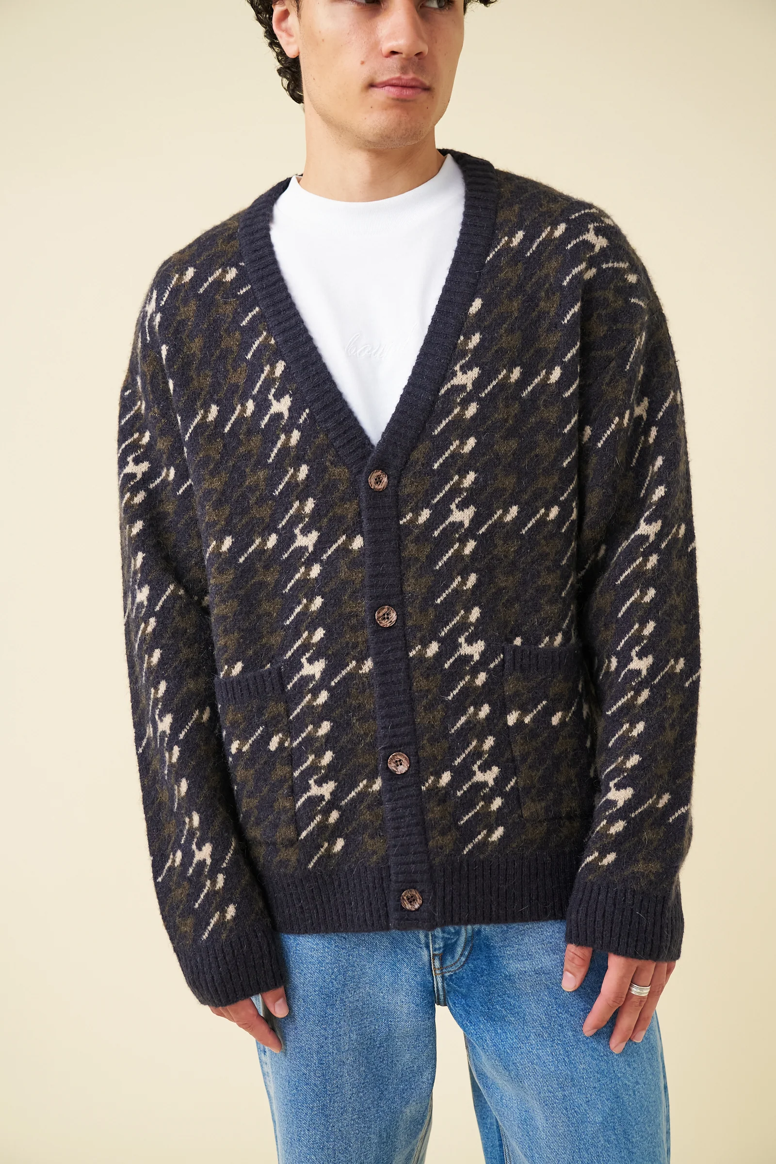 RONNIE MOHAIR CARDIGAN - NAVY - Image 8