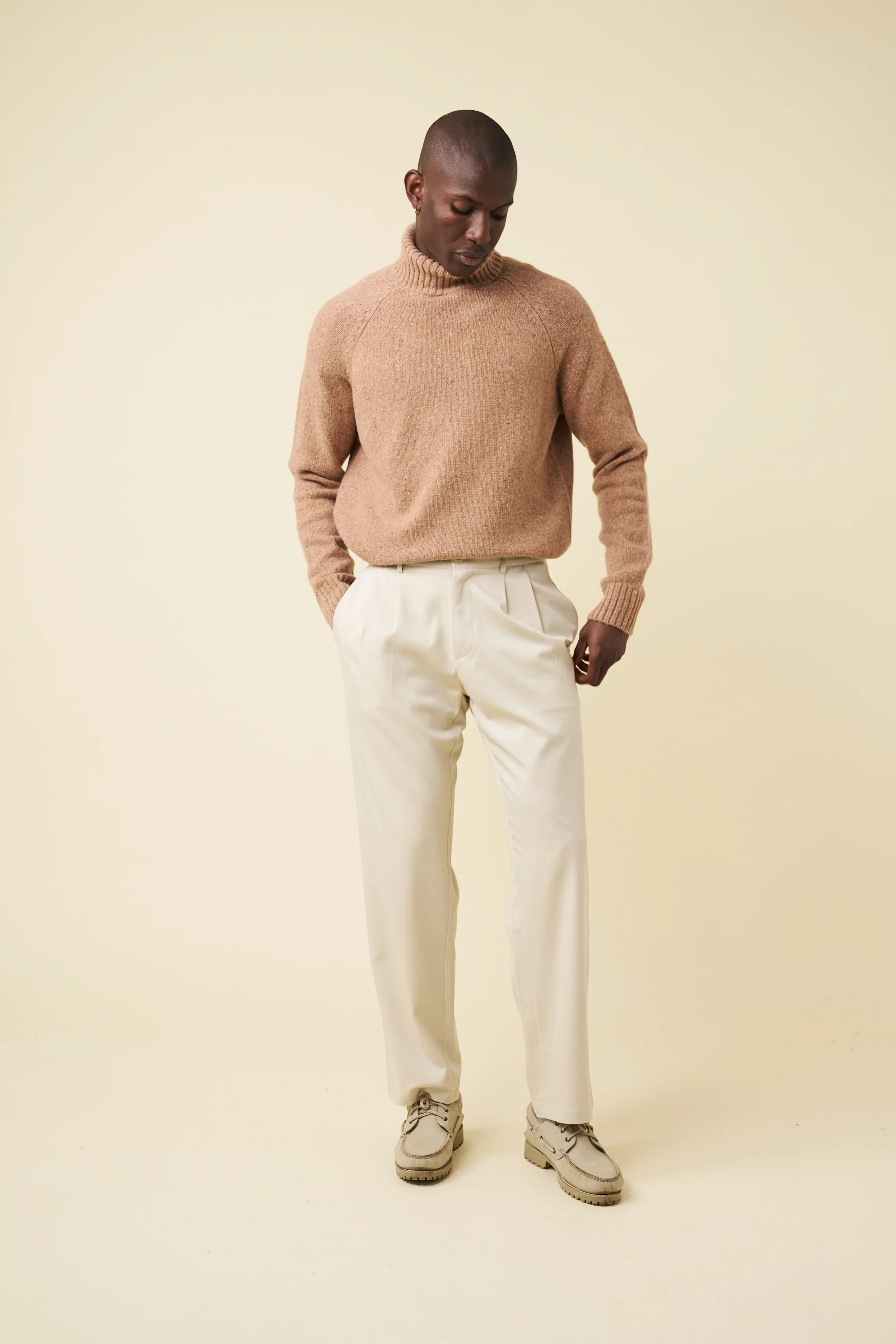 RUST FLECK ROLL NECK - Image 3