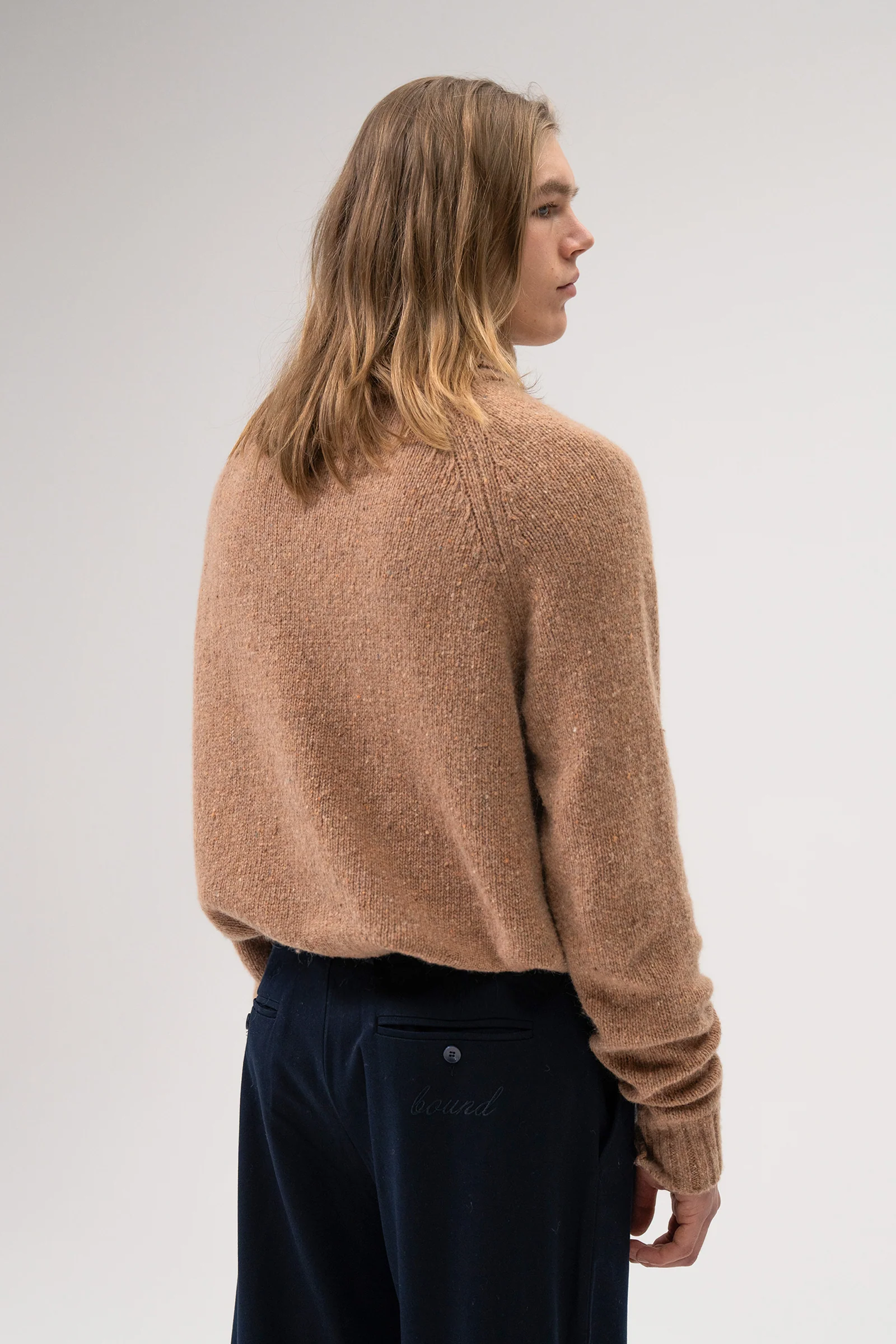 RUST FLECK ROLL NECK - Image 4