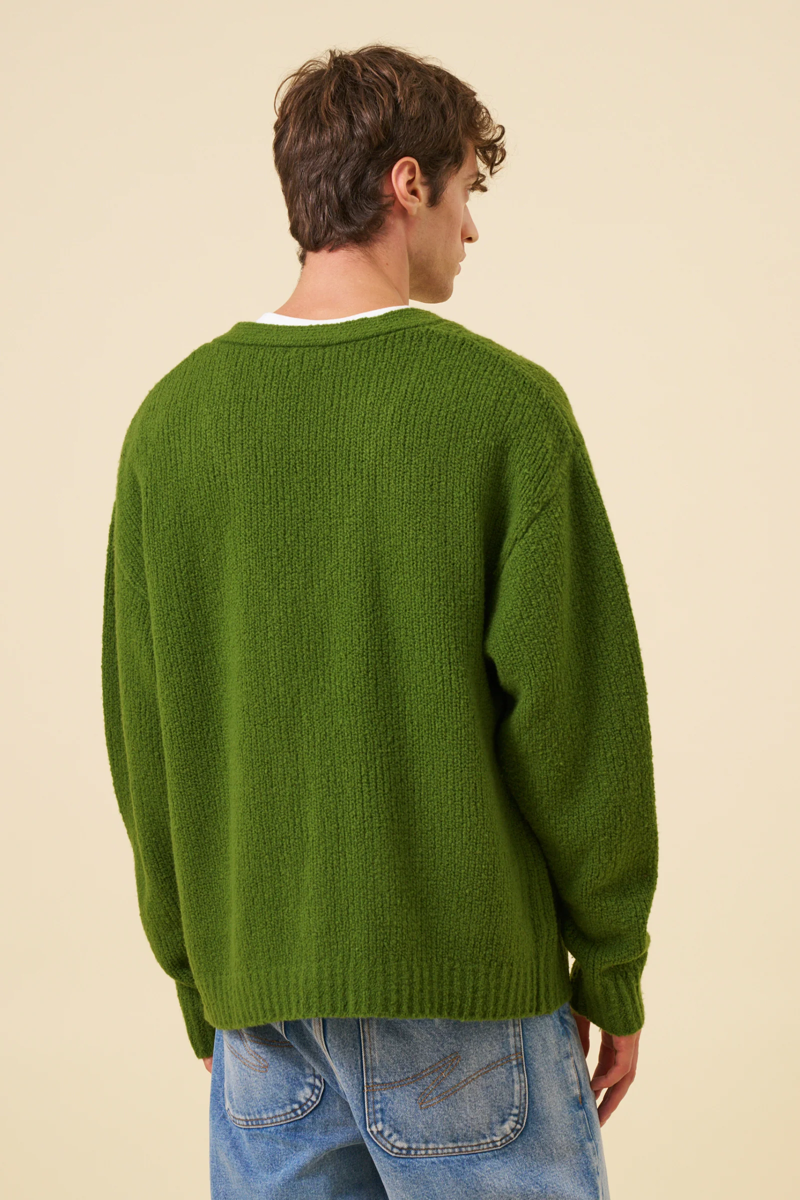 RYE GREEN WOOL CARDIGAN - Image 5