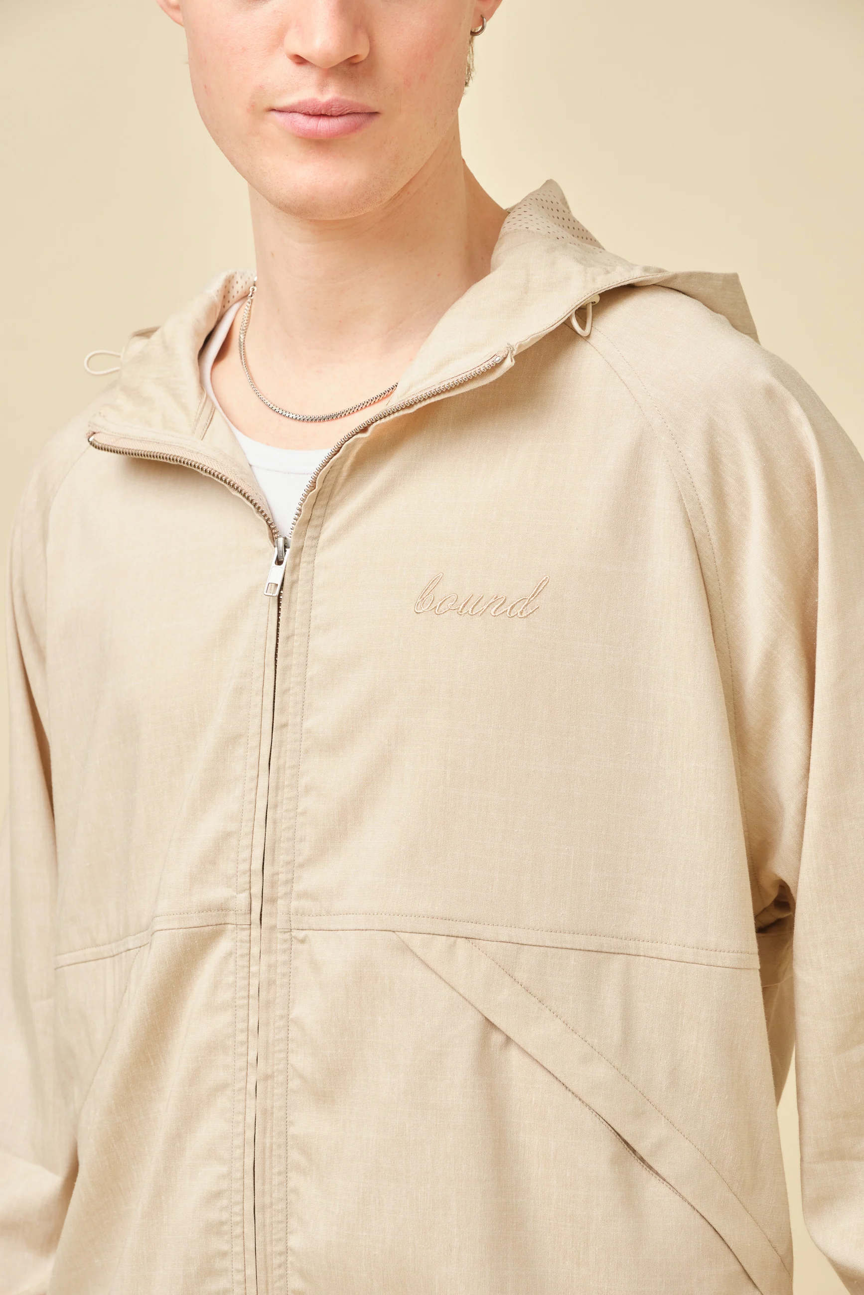 SAND LINEN WINDBREAKER - Image 4