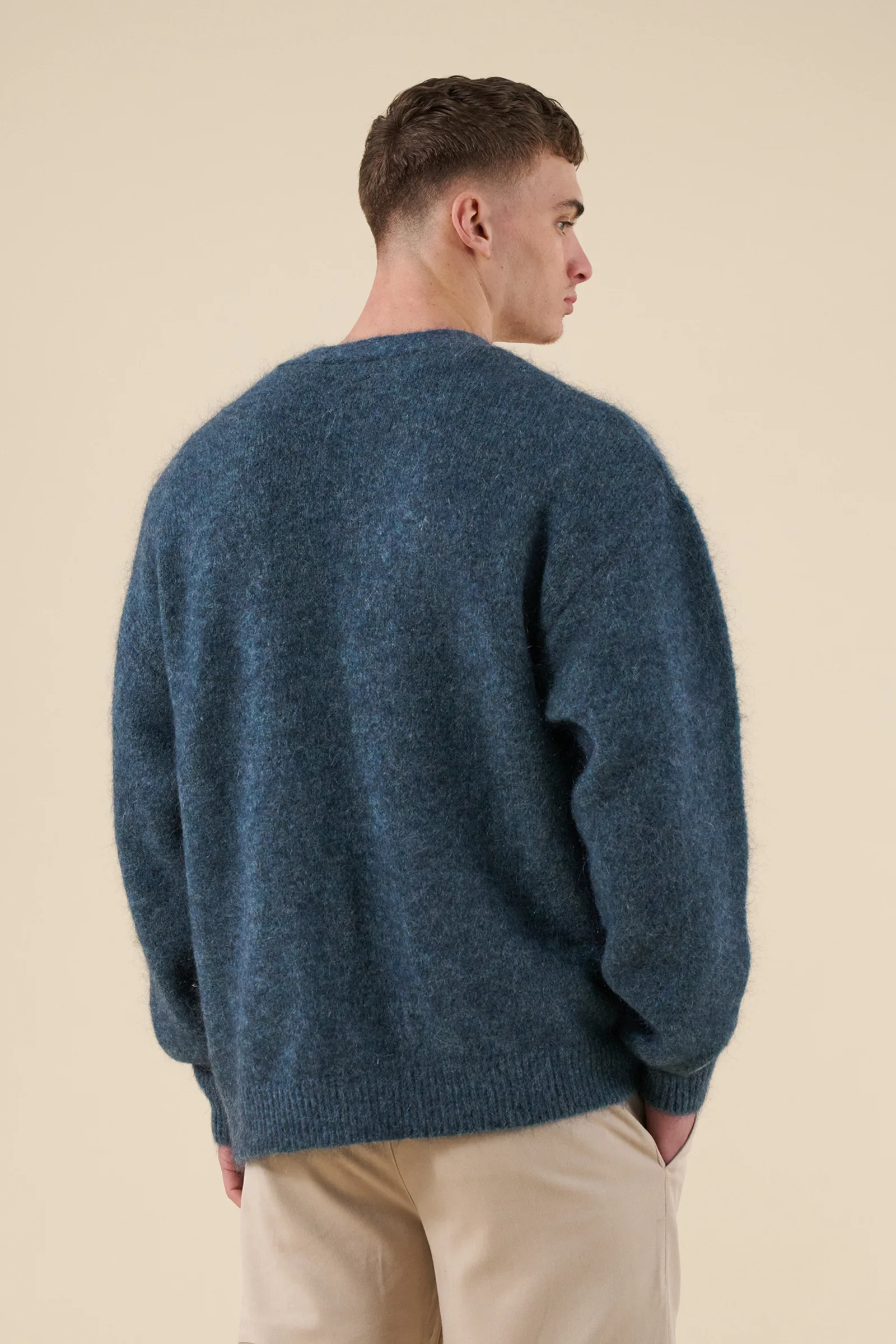 SAWYER MOHAIR CARDIGAN - INDIGO - Image 10