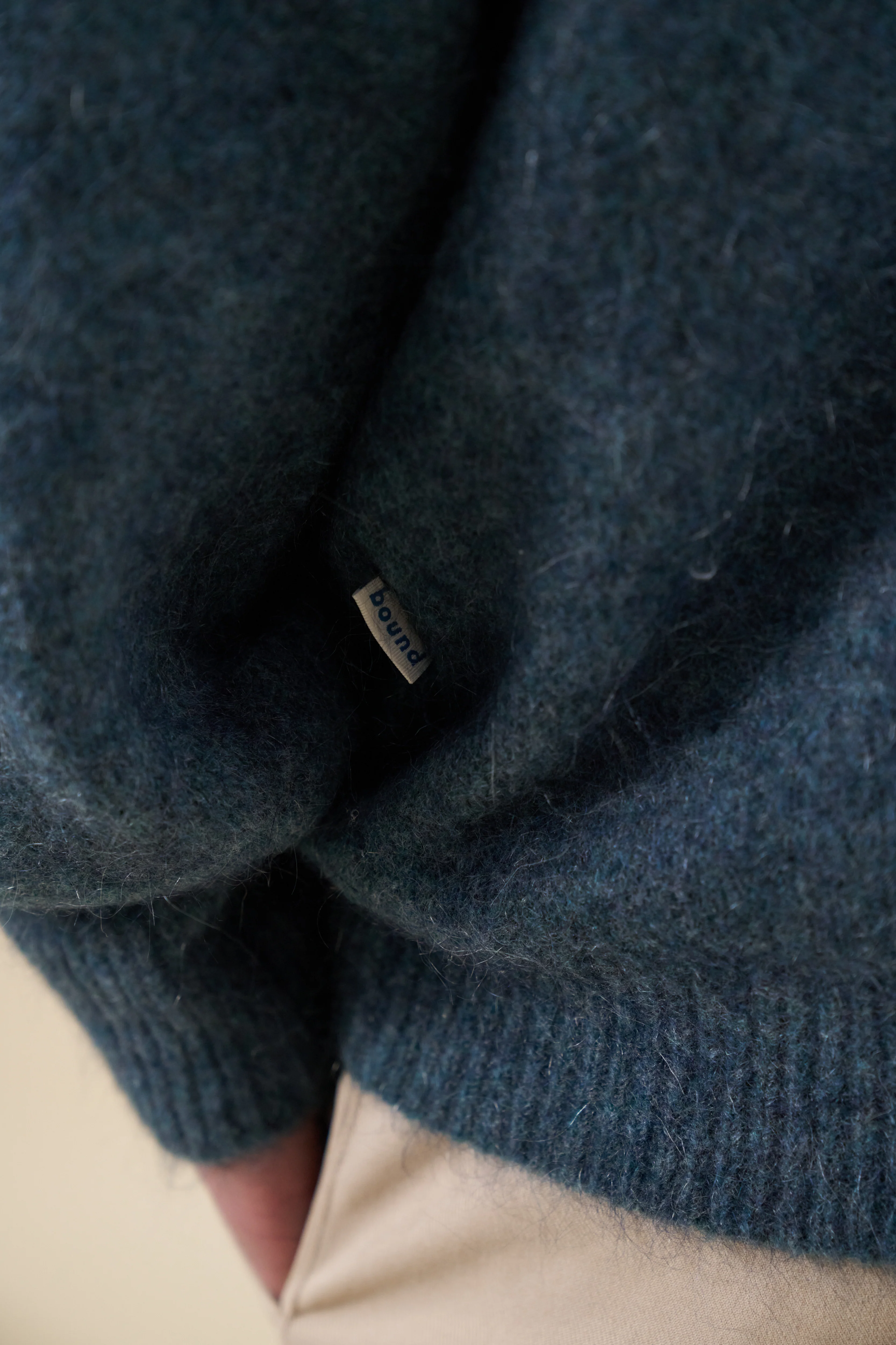 SAWYER MOHAIR CARDIGAN - INDIGO - Image 11