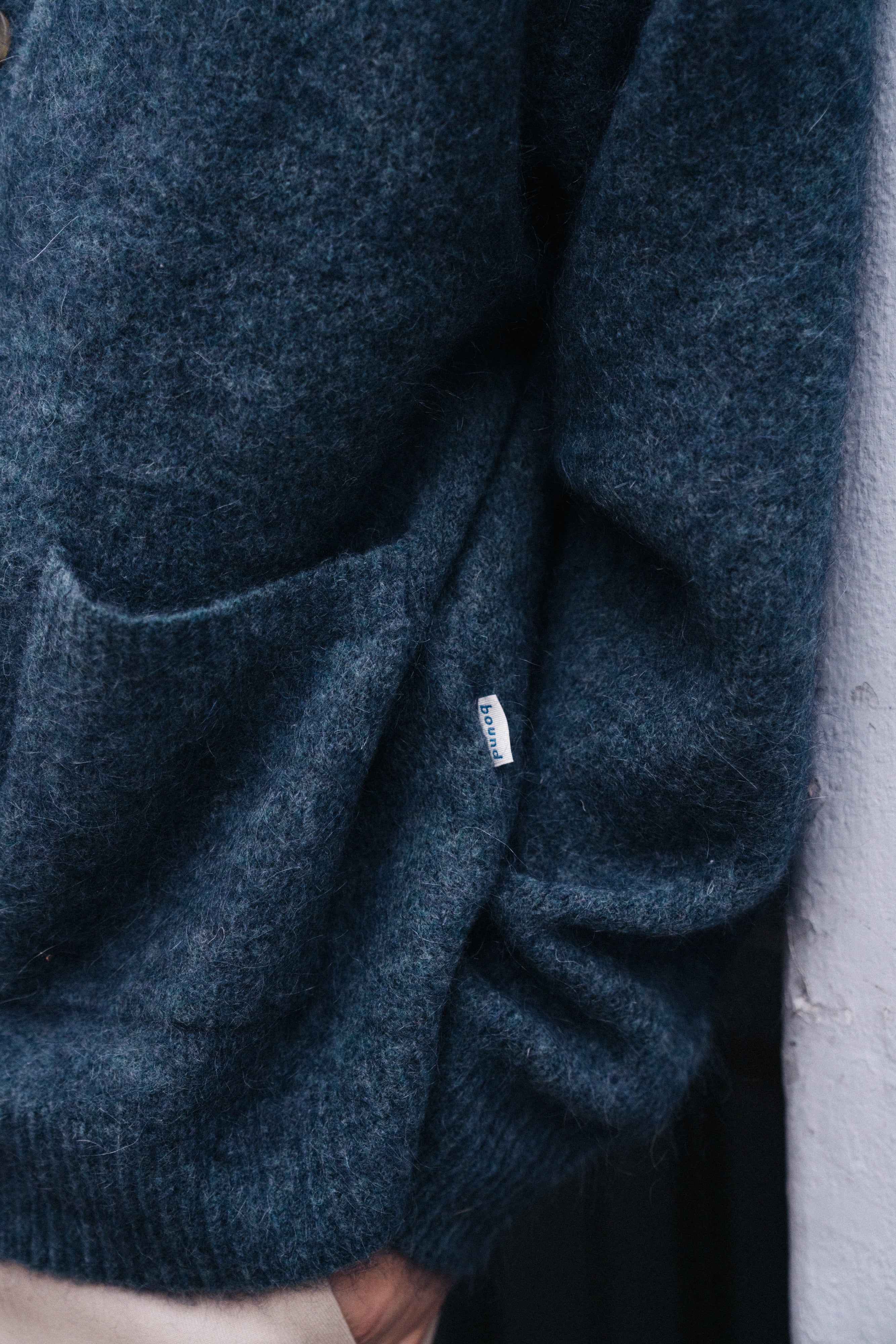 SAWYER MOHAIR CARDIGAN - INDIGO - Image 6