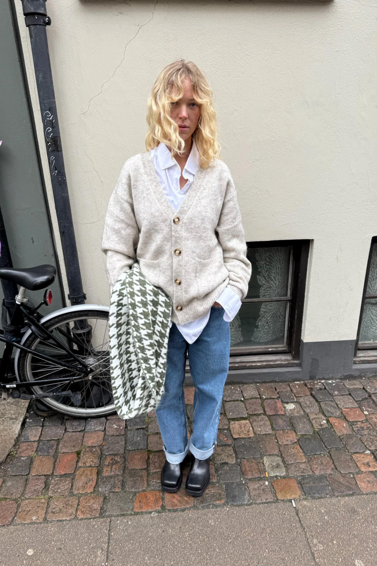 SAWYER MOHAIR CARDIGAN - MARBLE - Image 3