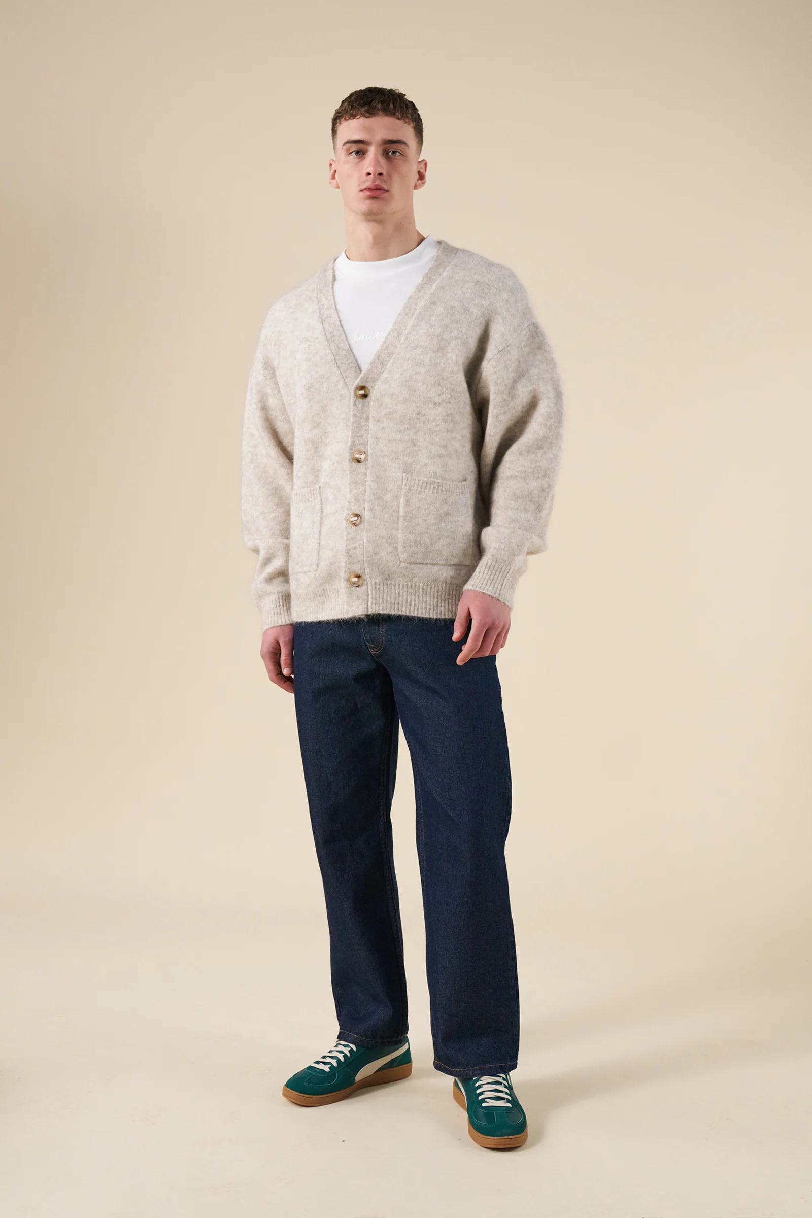 SAWYER MOHAIR CARDIGAN - MARBLE - Image 4