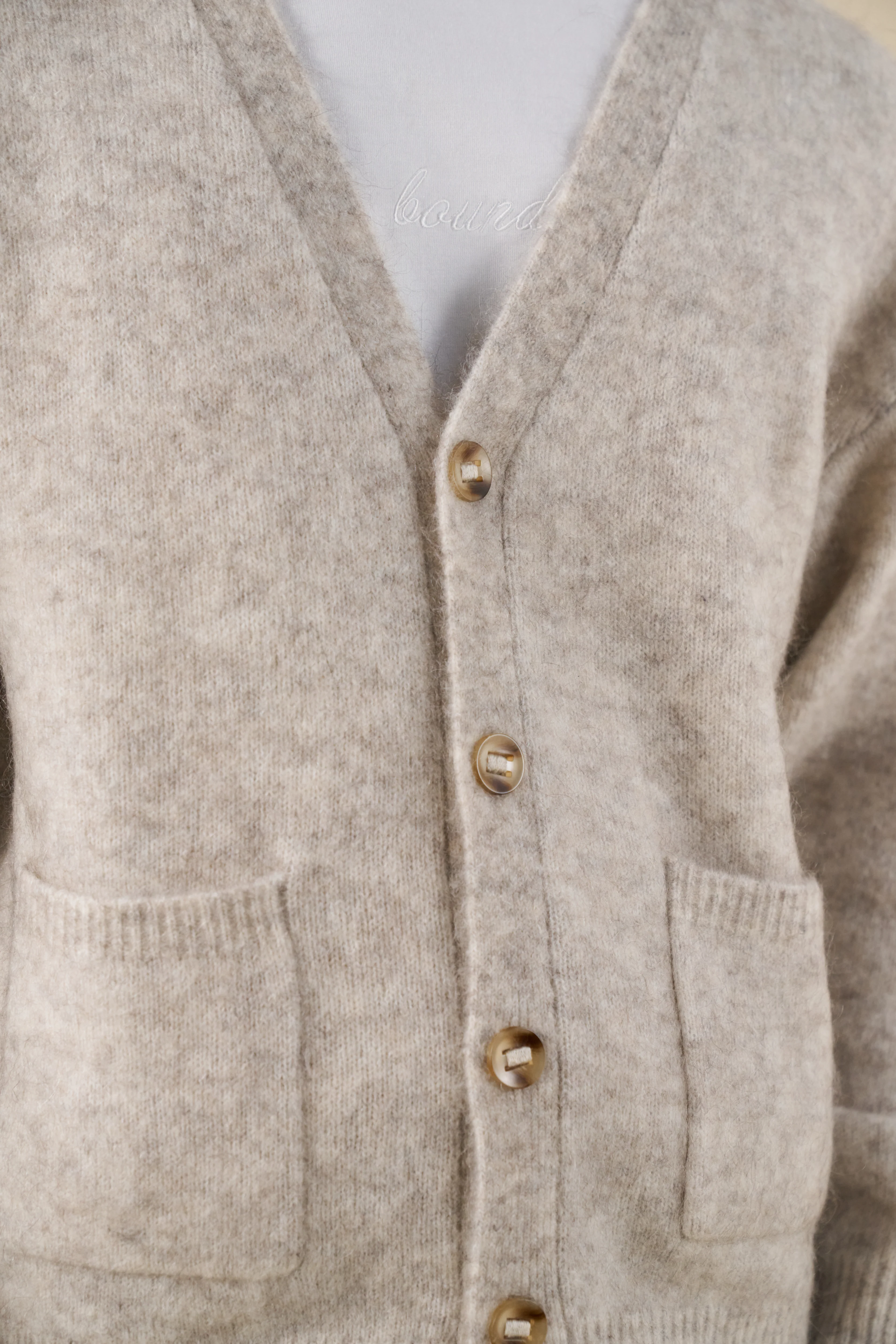 SAWYER MOHAIR CARDIGAN - MARBLE - Image 5