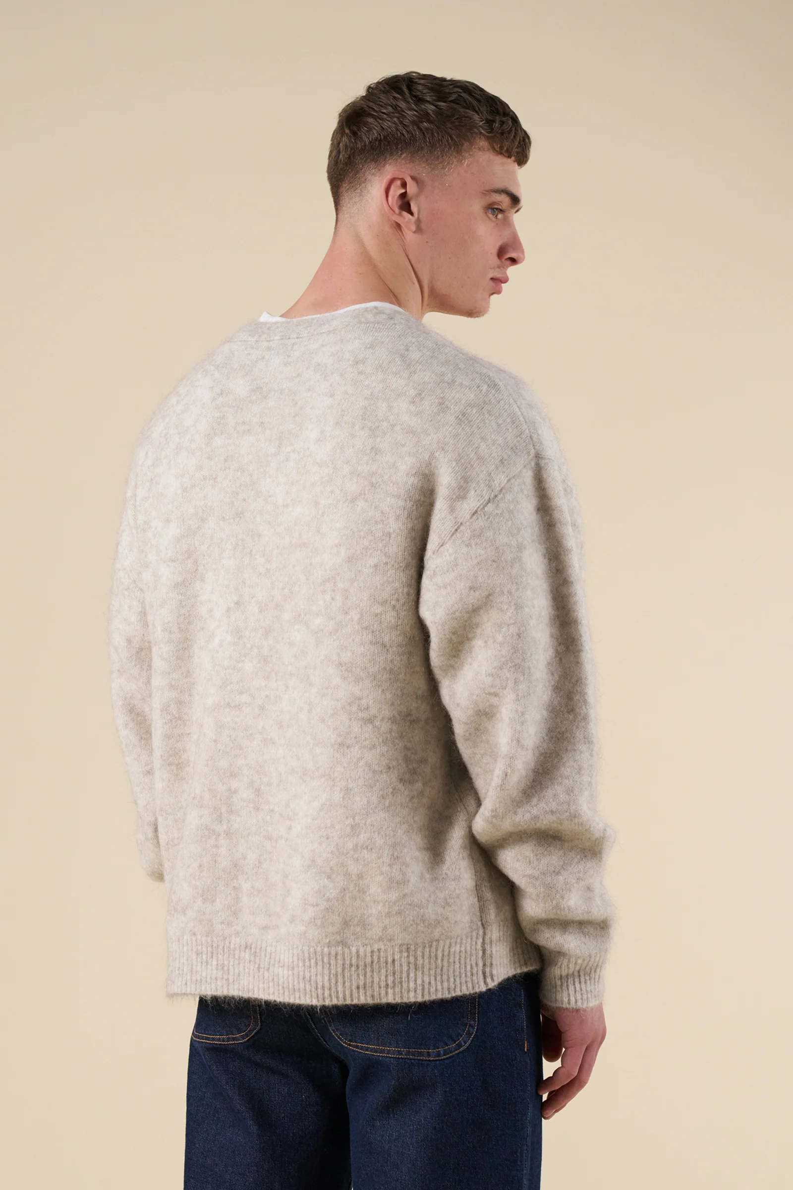 SAWYER MOHAIR CARDIGAN - MARBLE - Image 8