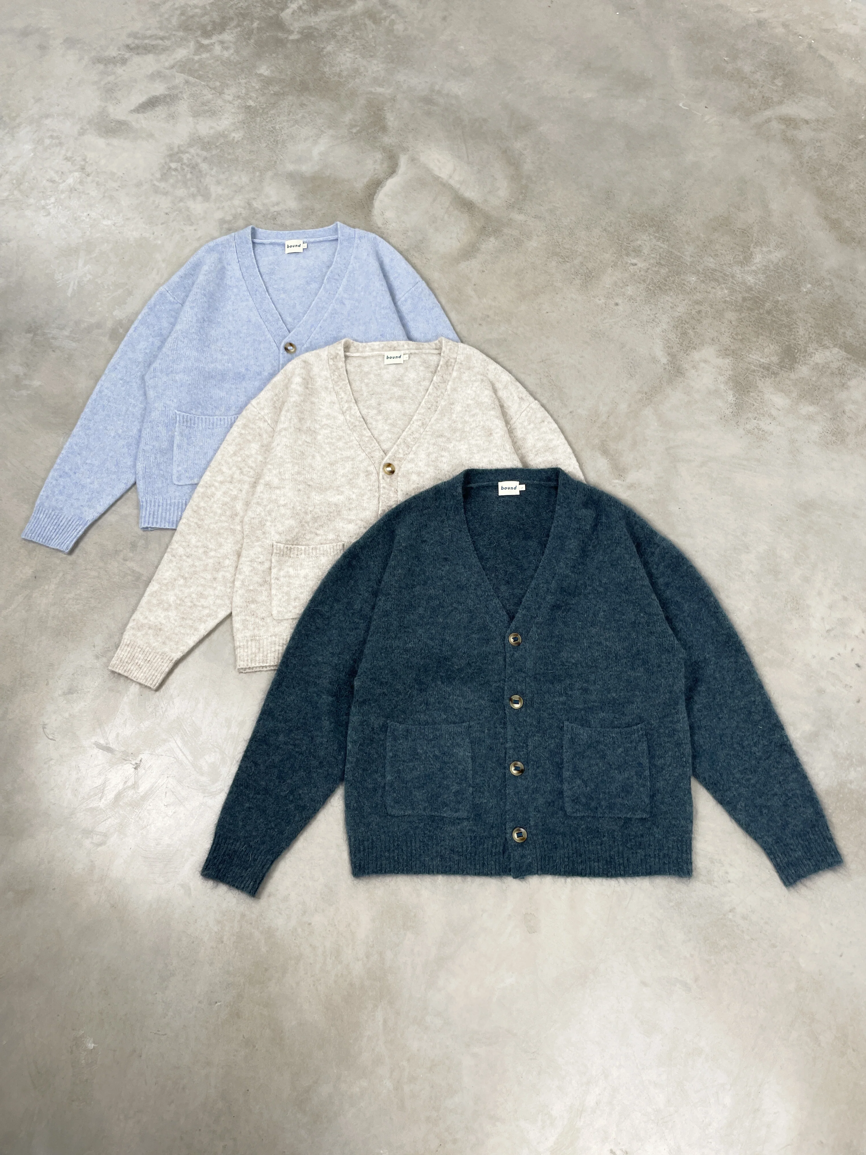 SAWYER MOHAIR CARDIGAN - SKY BLUE - Image 3