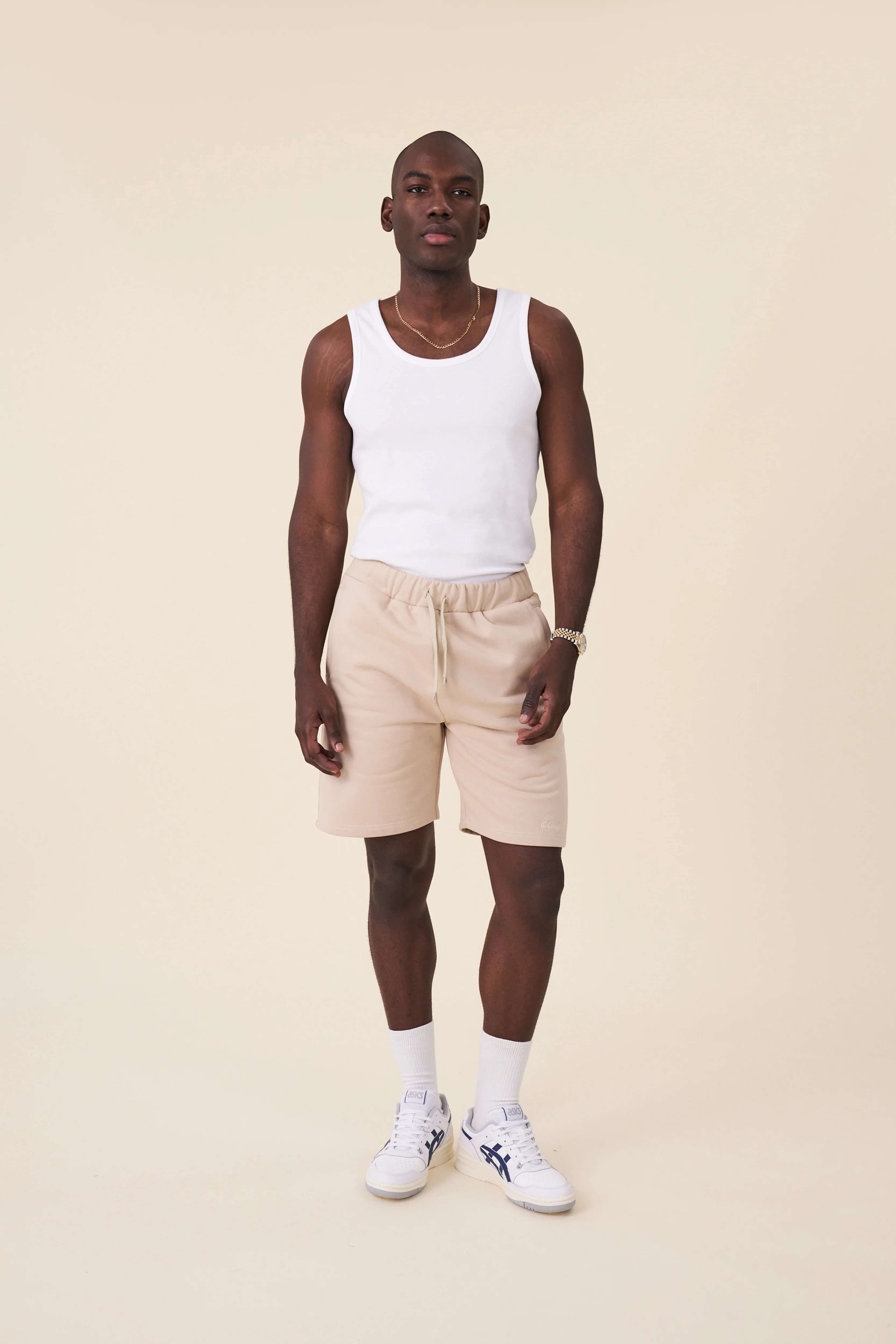 SCRIPT JOGGER SHORTS - FAWN - Image 6