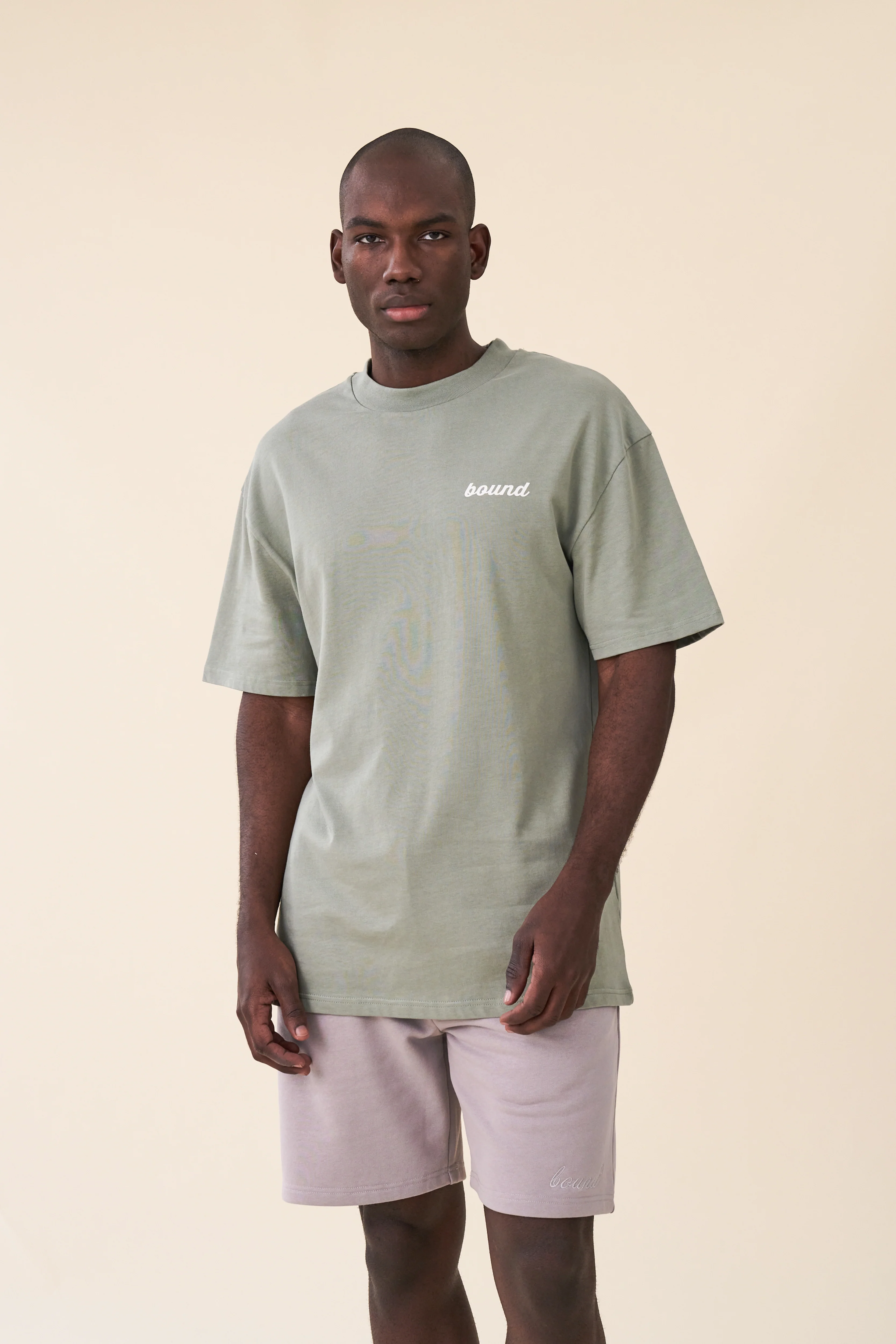 SCRIPT JOGGER SHORTS - MID GREY - Image 7