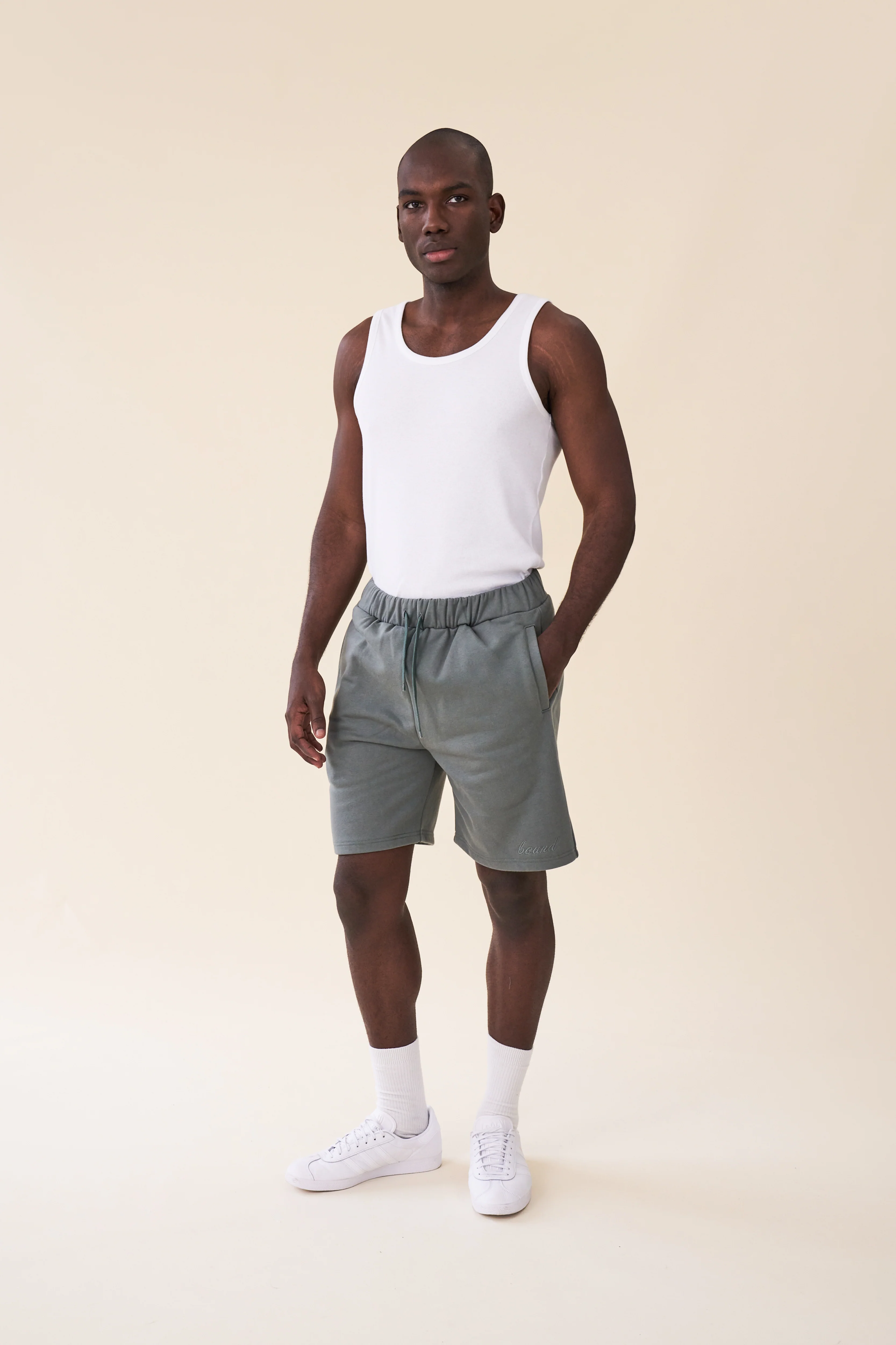 SCRIPT JOGGER SHORTS- PINE GREEN - Image 6