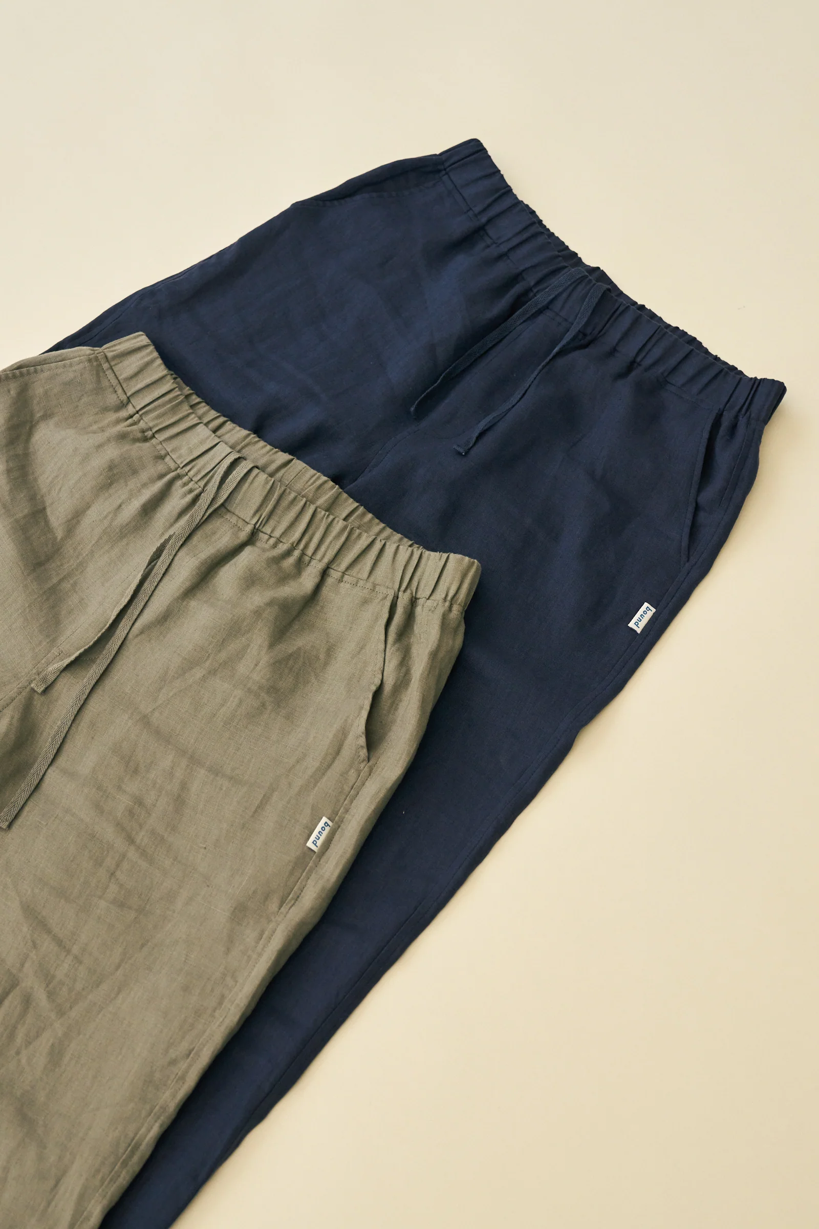 SEVILLE LINEN TROUSERS - OLIVE - Image 5