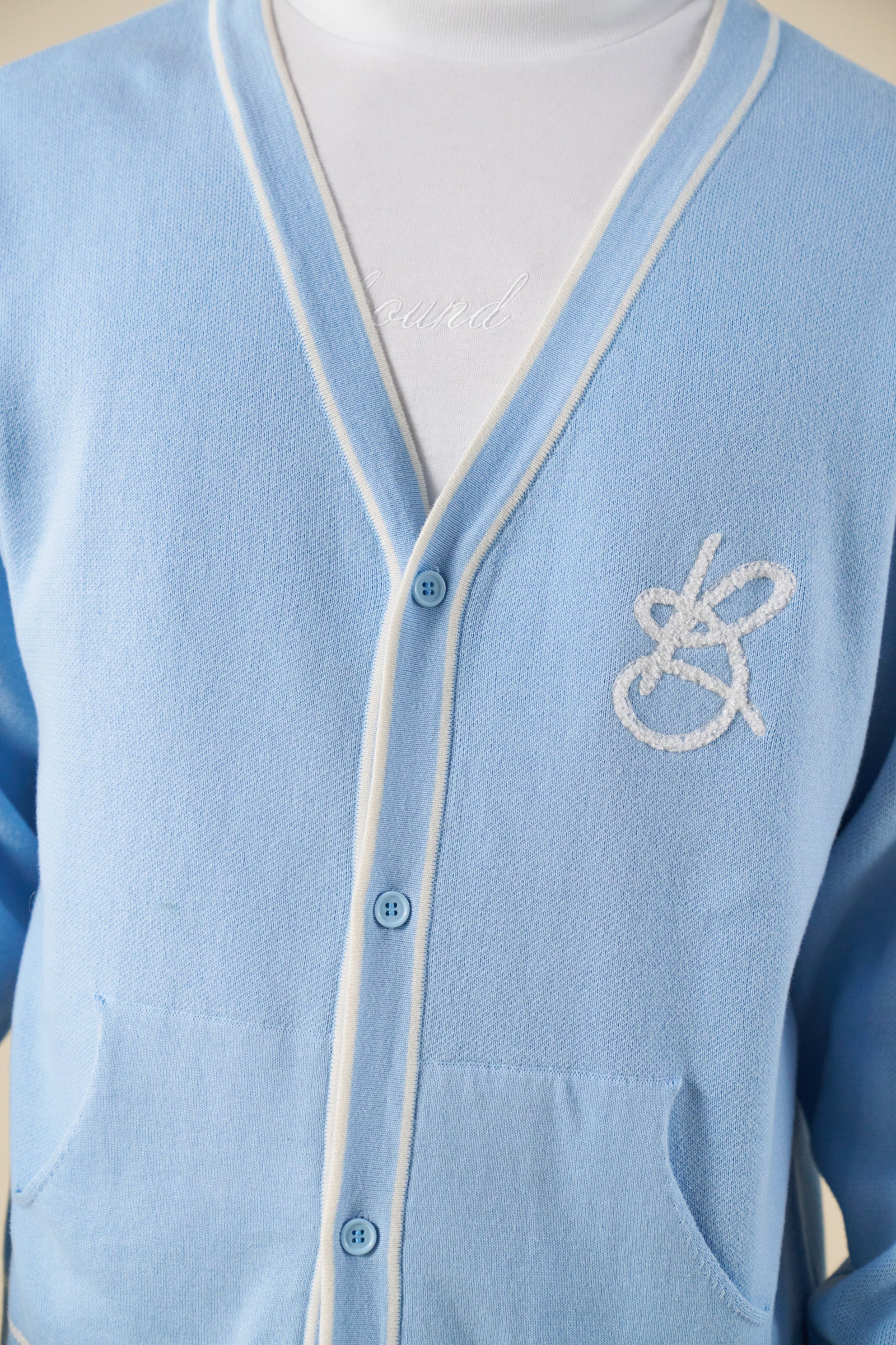 SIGNATURE CHENILLE CARDIGAN - SKY BLUE - Image 6