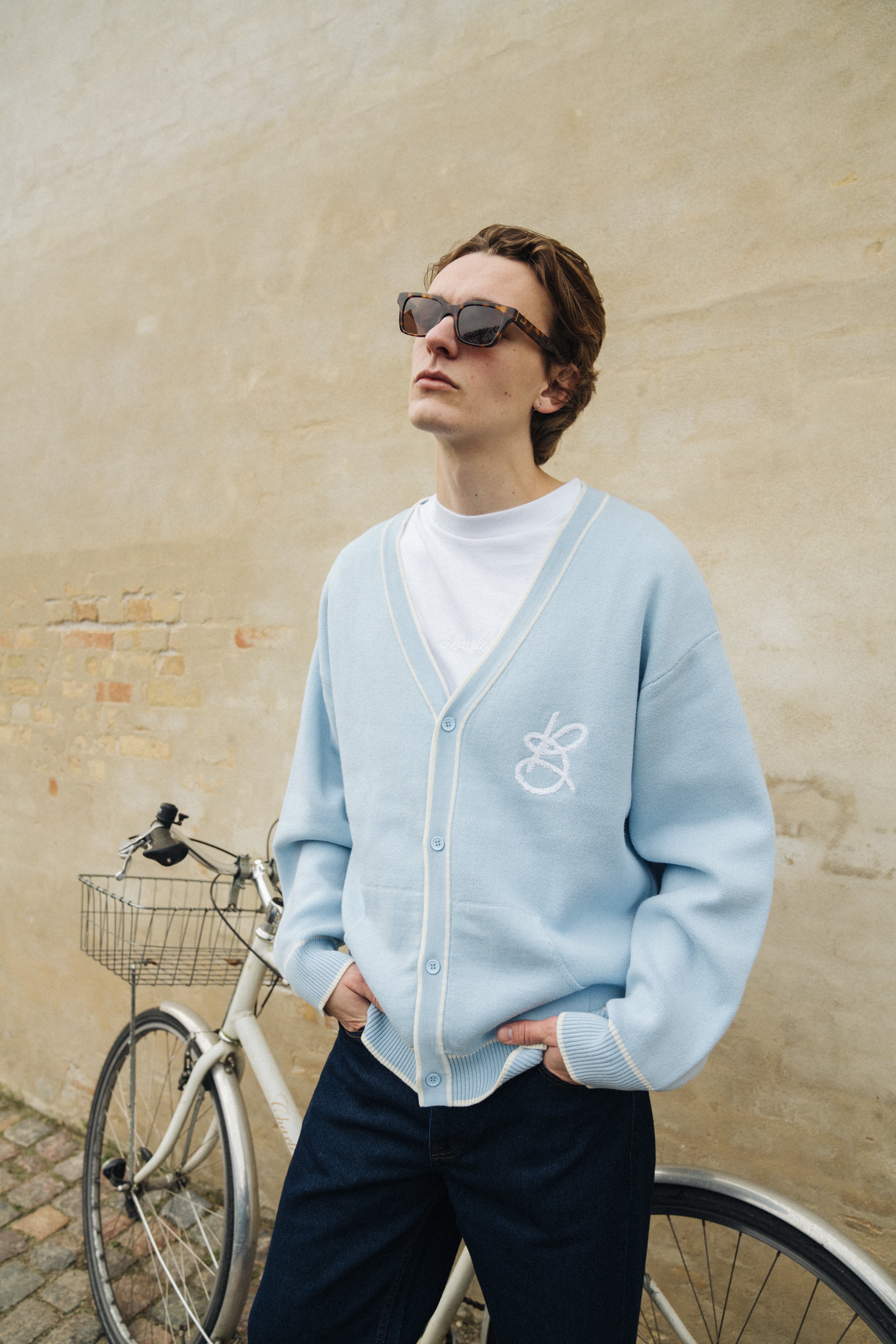 SIGNATURE CHENILLE CARDIGAN - SKY BLUE - Image 8
