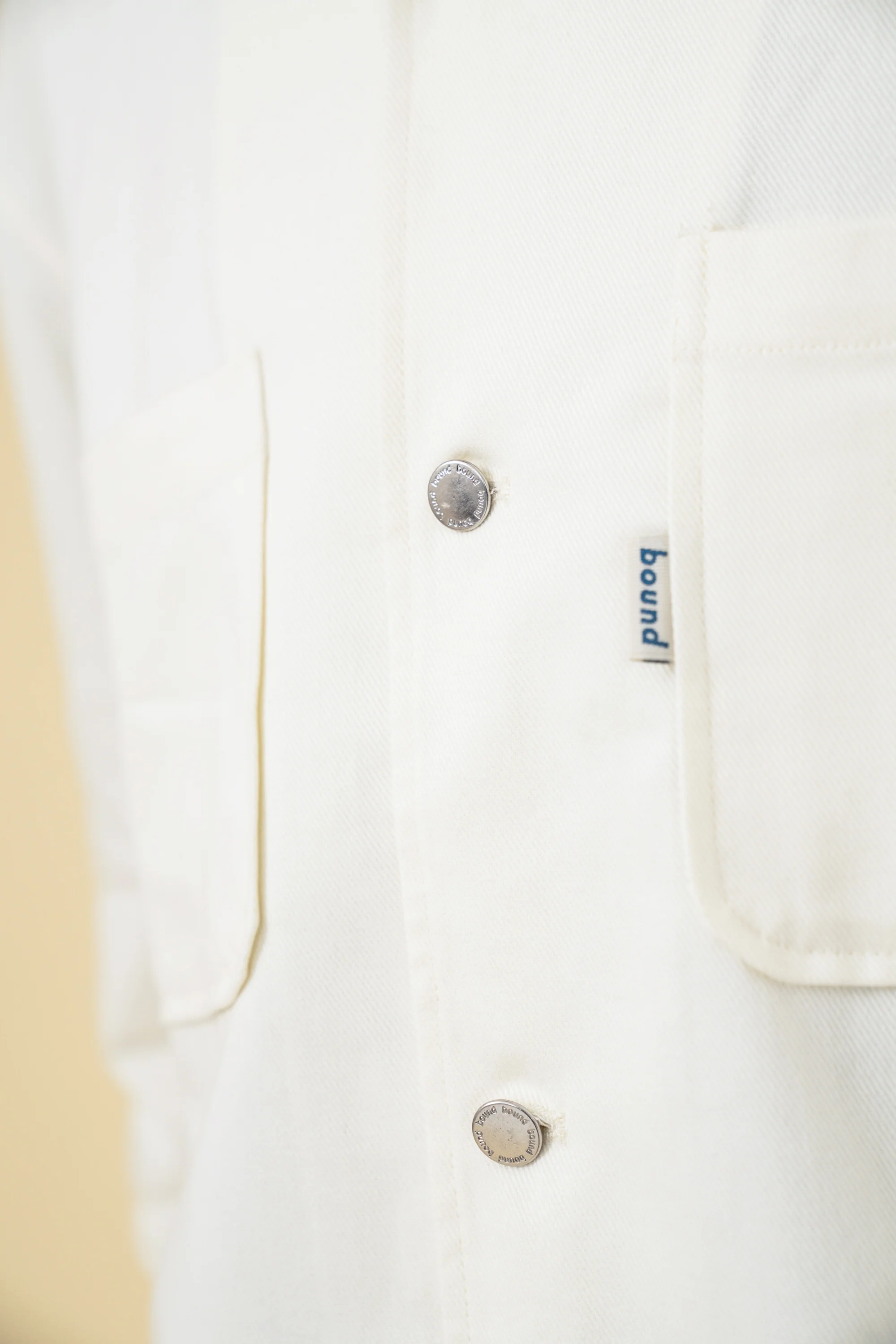 SOFT CANVAS OVERSHIRT - OFF WHITE - Image 5
