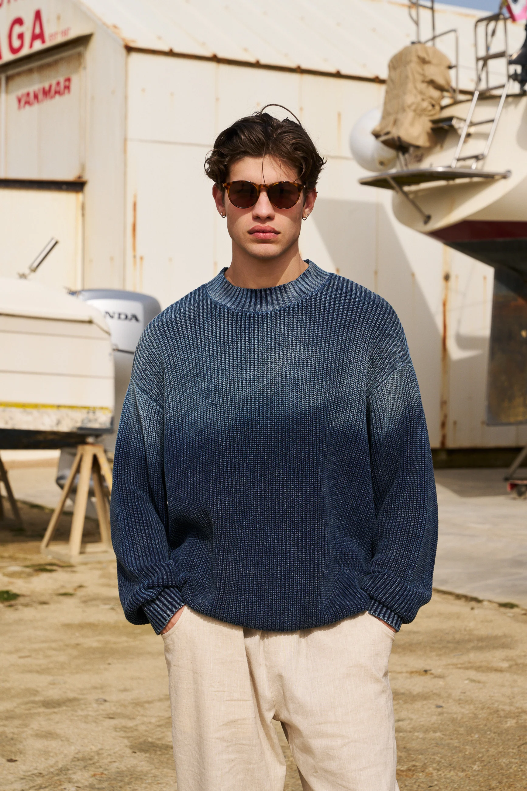 SPRAY WASH KNIT - MIDNIGHT BLUE - Image 6