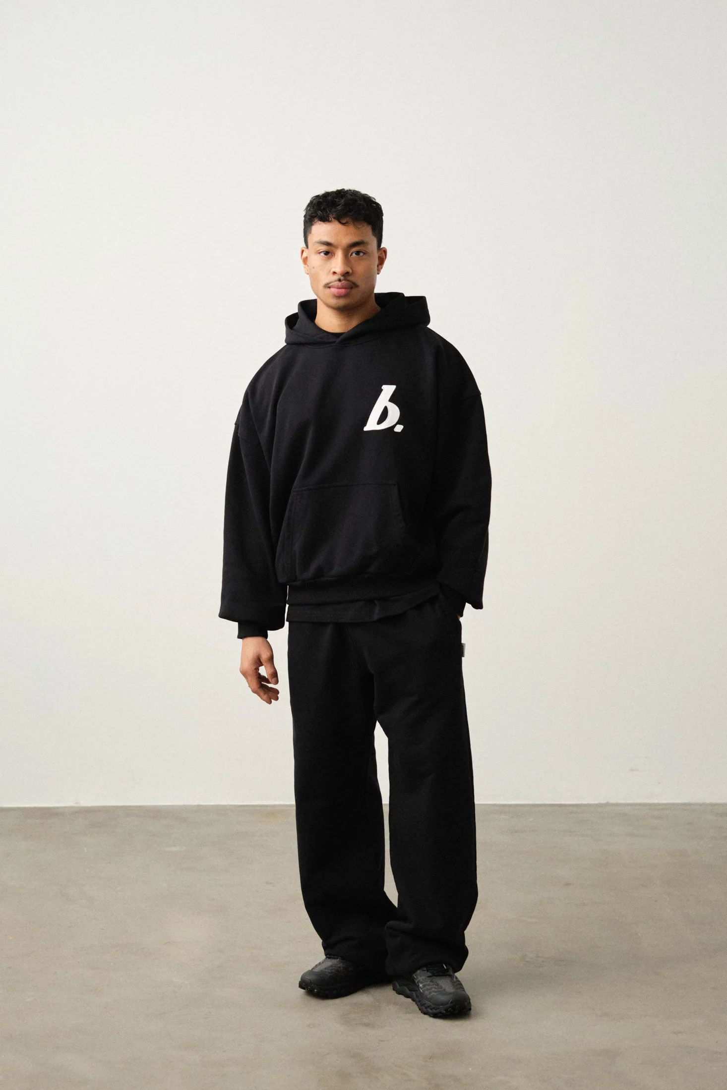STAMP HOODIE TWIN PACK - BLACK/GREY MARL - Image 6