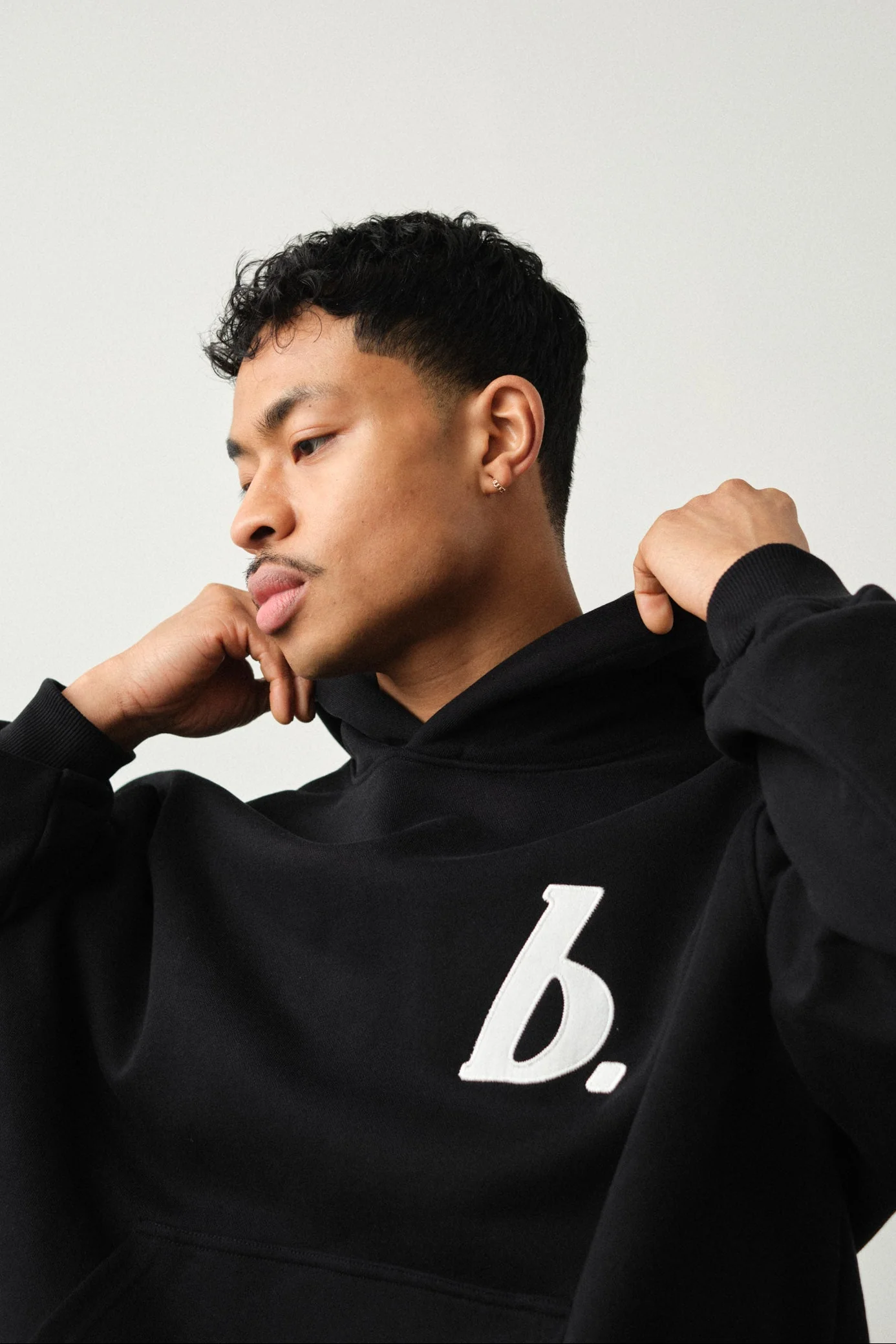 STAMP HOODIE TWIN PACK - BLACK/GREY MARL - Image 7