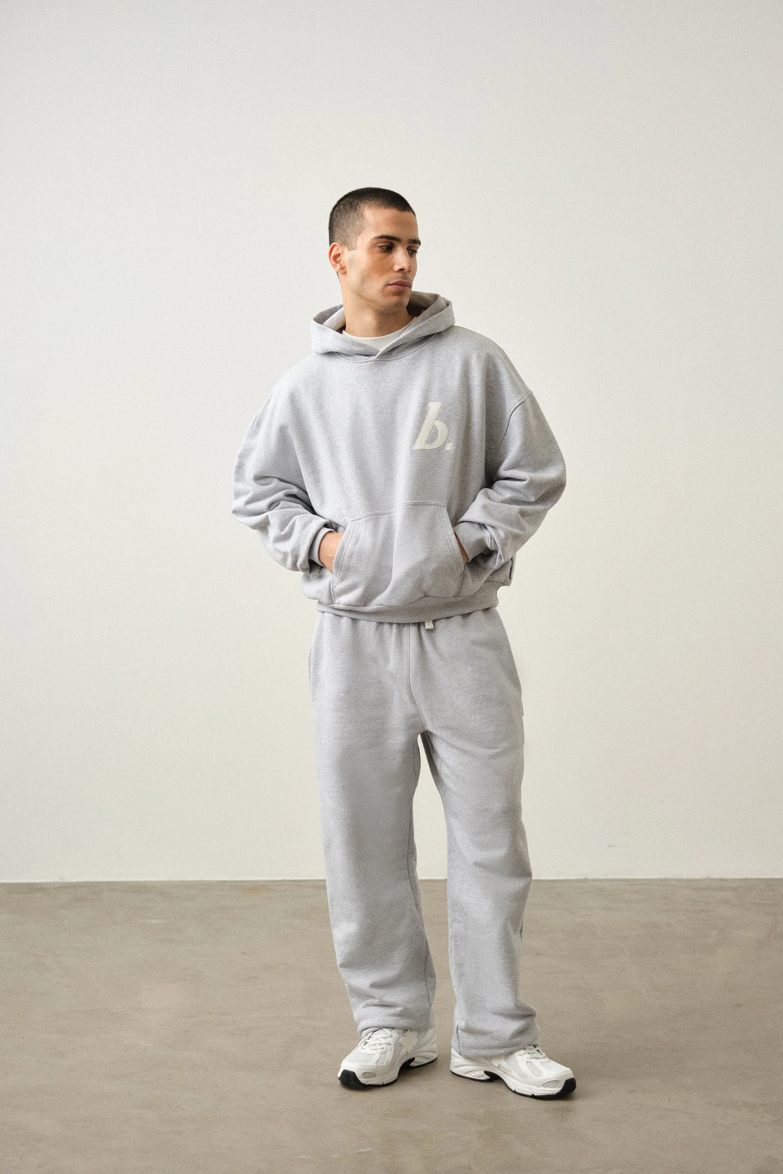 STAMP HOODIE TWIN PACK - BLACK/GREY MARL - Image 4
