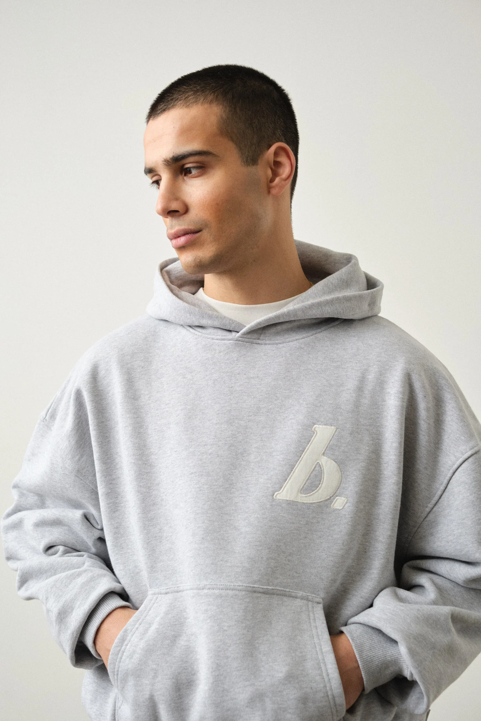 STAMP HOODIE TWIN PACK - BLACK/GREY MARL - Image 5