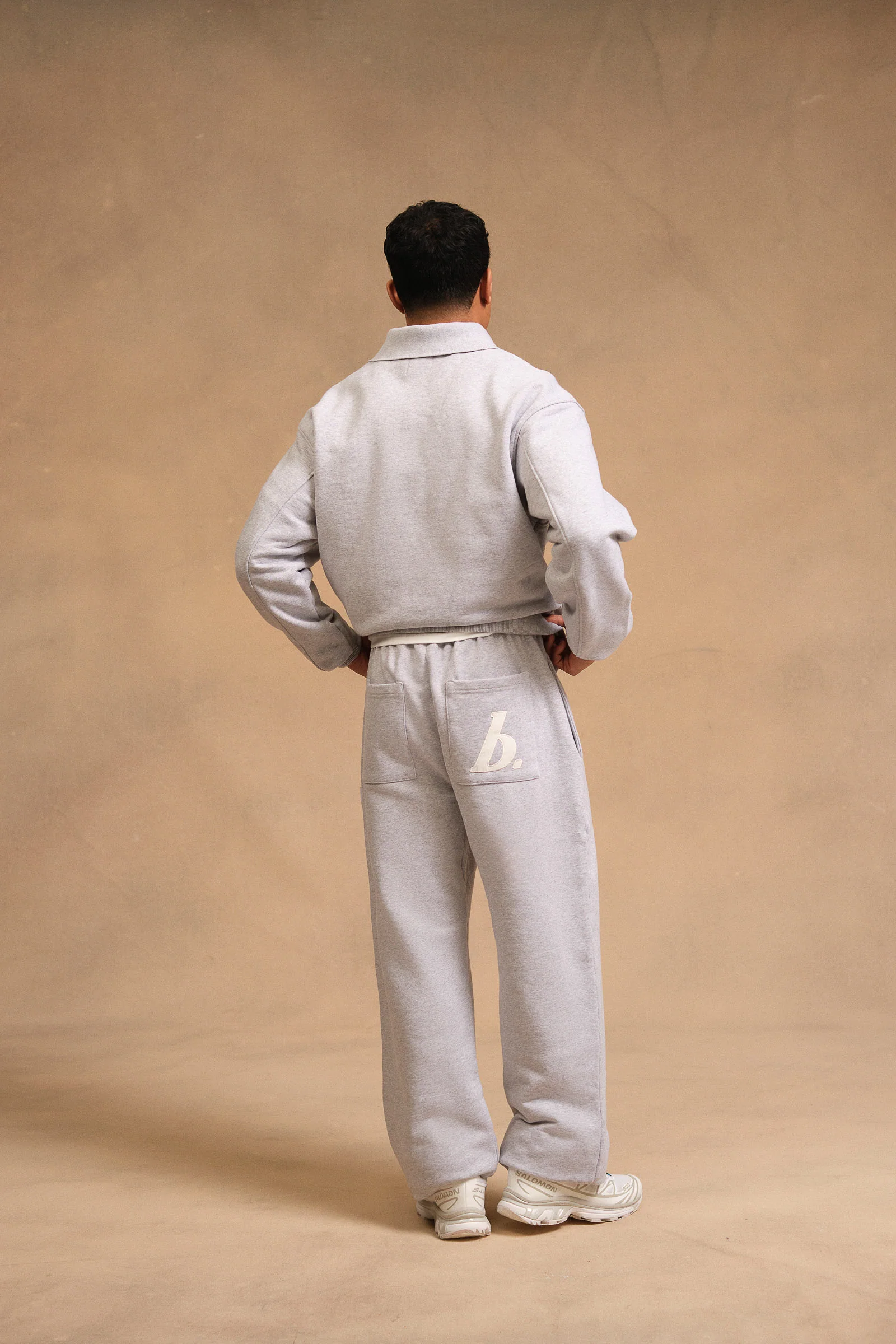 STAMP POLO SWEAT - GREY MARL - Image 5