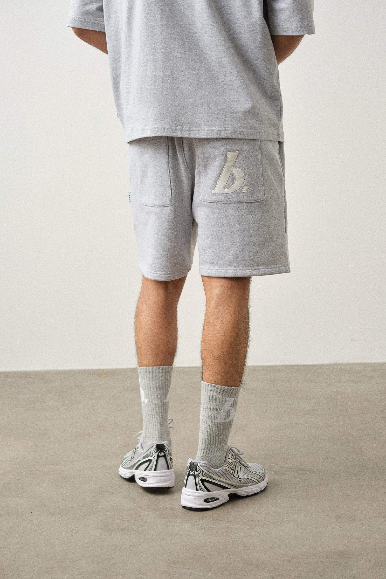STAMP SHORTS - GREY MARL - Image 3