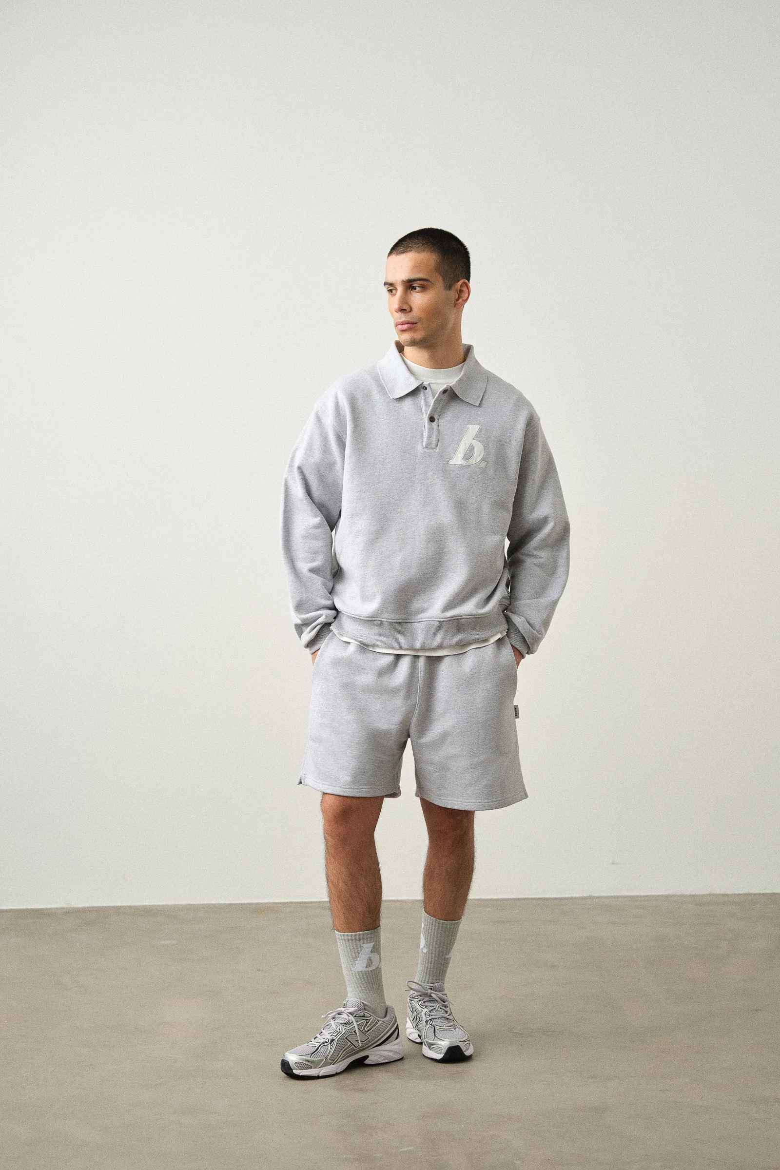 STAMP SHORTS TWIN PACK - BLACK/GREY MARL - Image 3