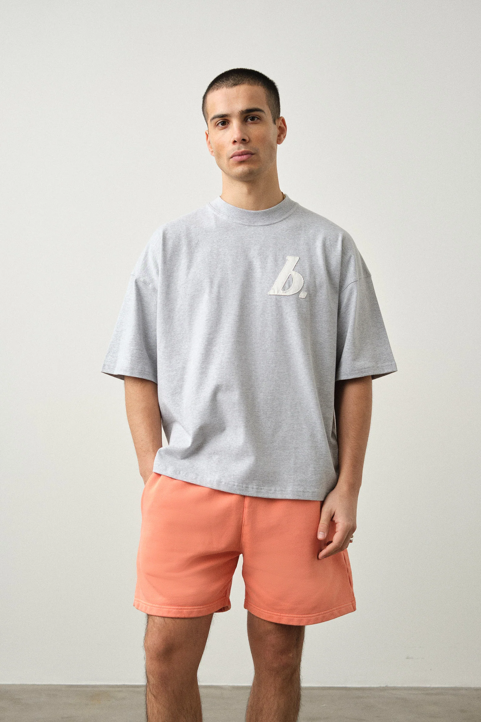 STAMP SHORTS - WASHED PEACH - Image 4