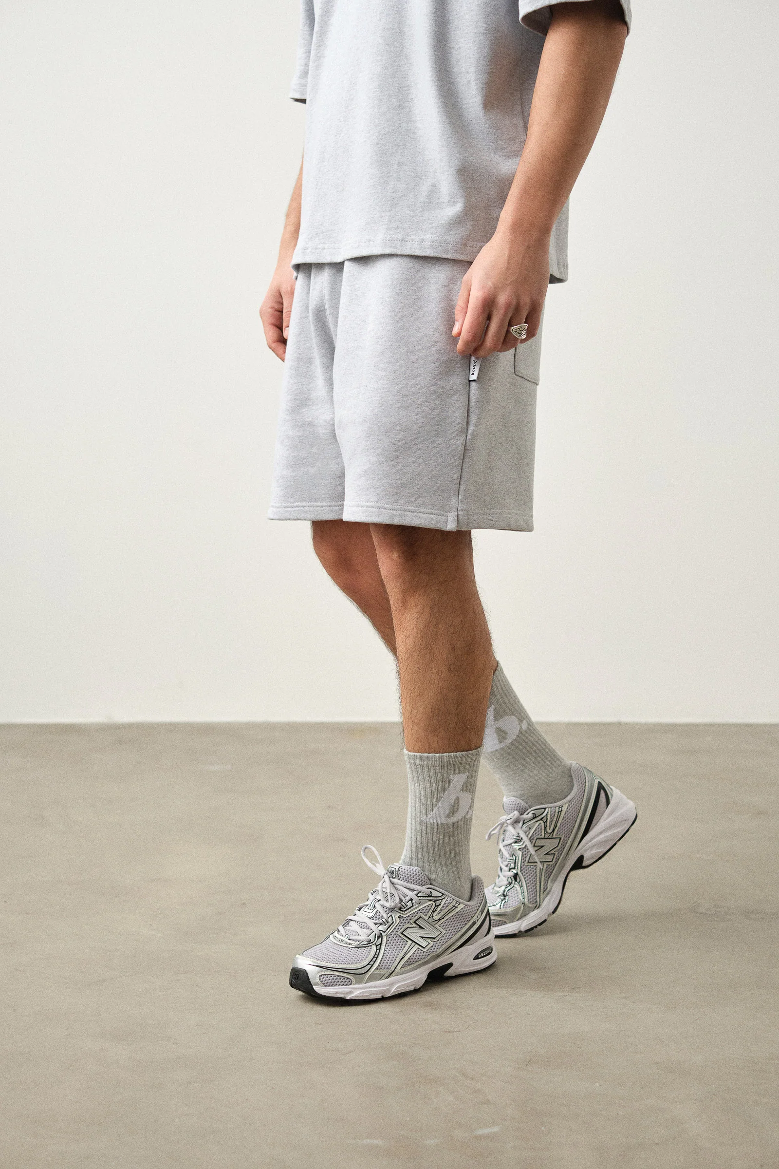 STAMP SOCKS 3 PACK - GREY - Image 3