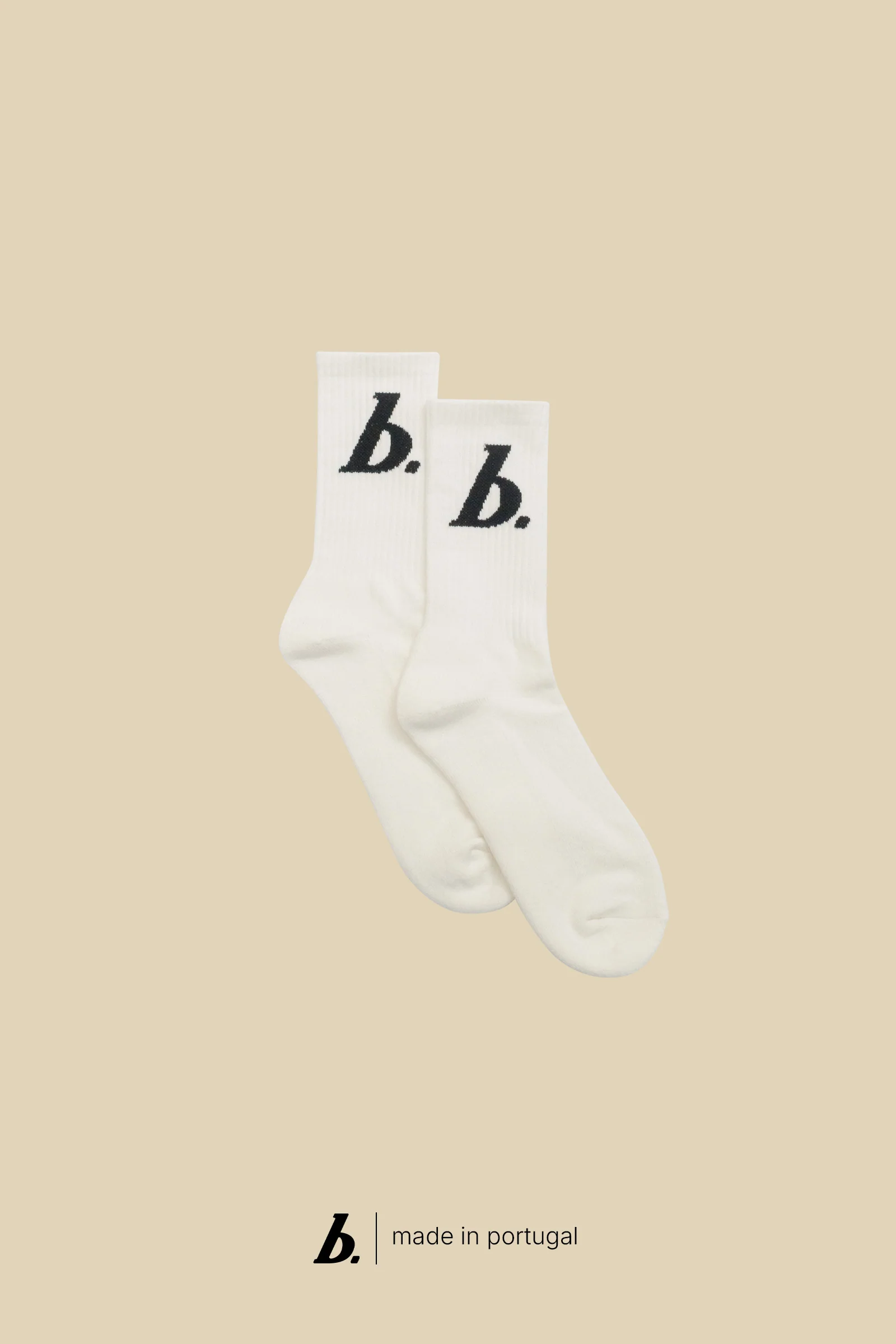 STAMP SOCKS - ECRU