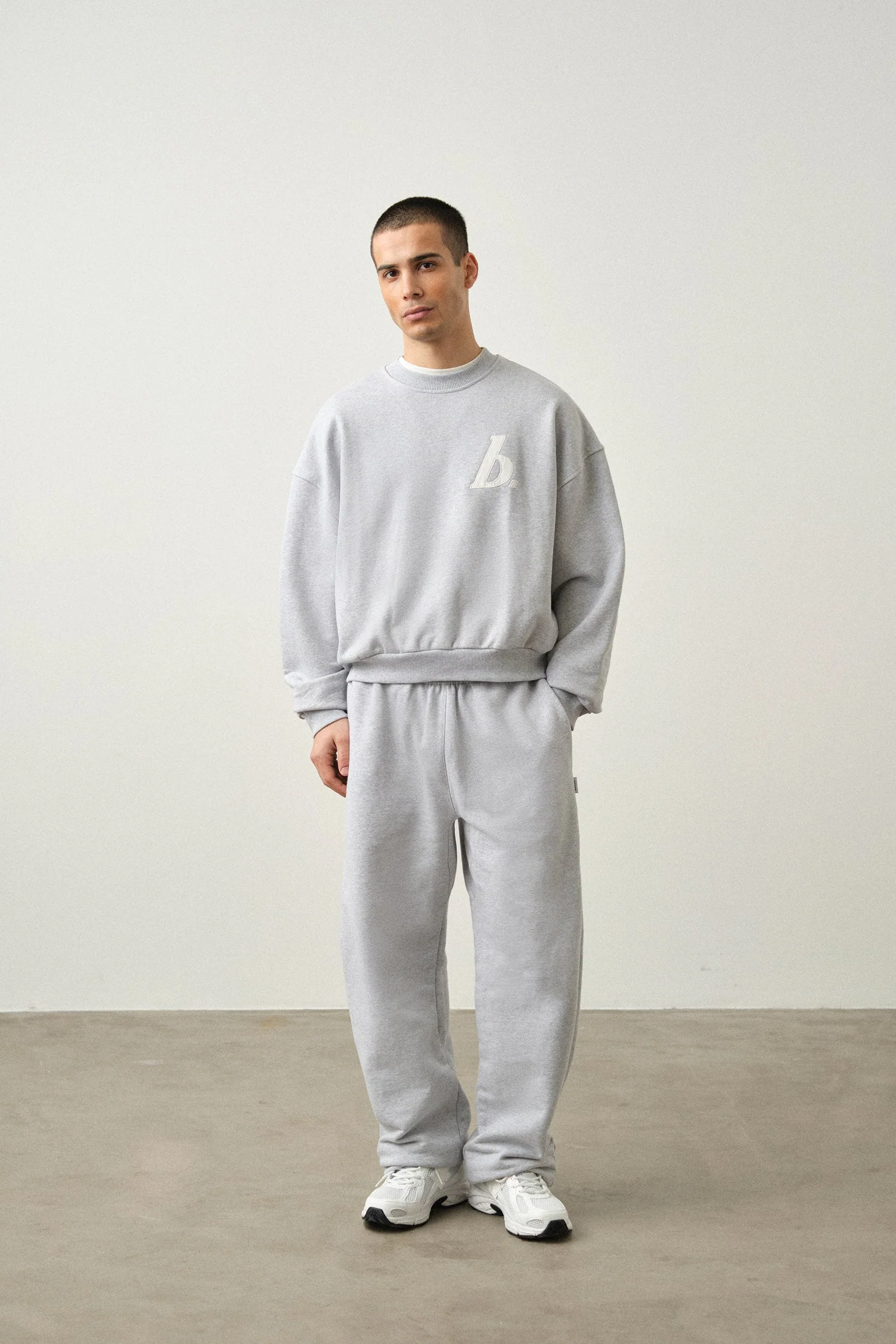STAMP SWEATER TWIN PACK - BLACK/GREY MARL - Image 3