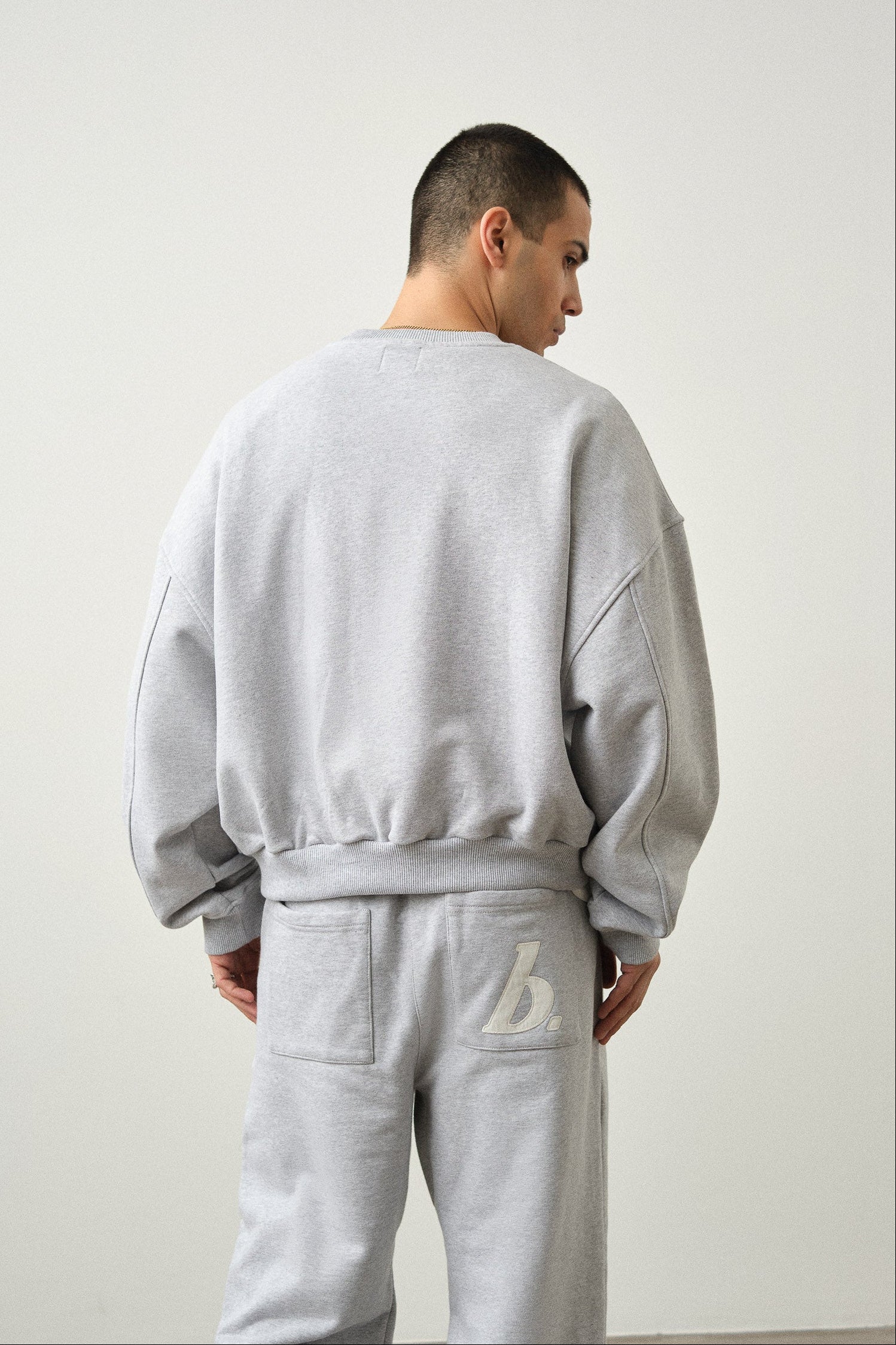 STAMP SWEATER TWIN PACK - BLACK/GREY MARL - Image 5