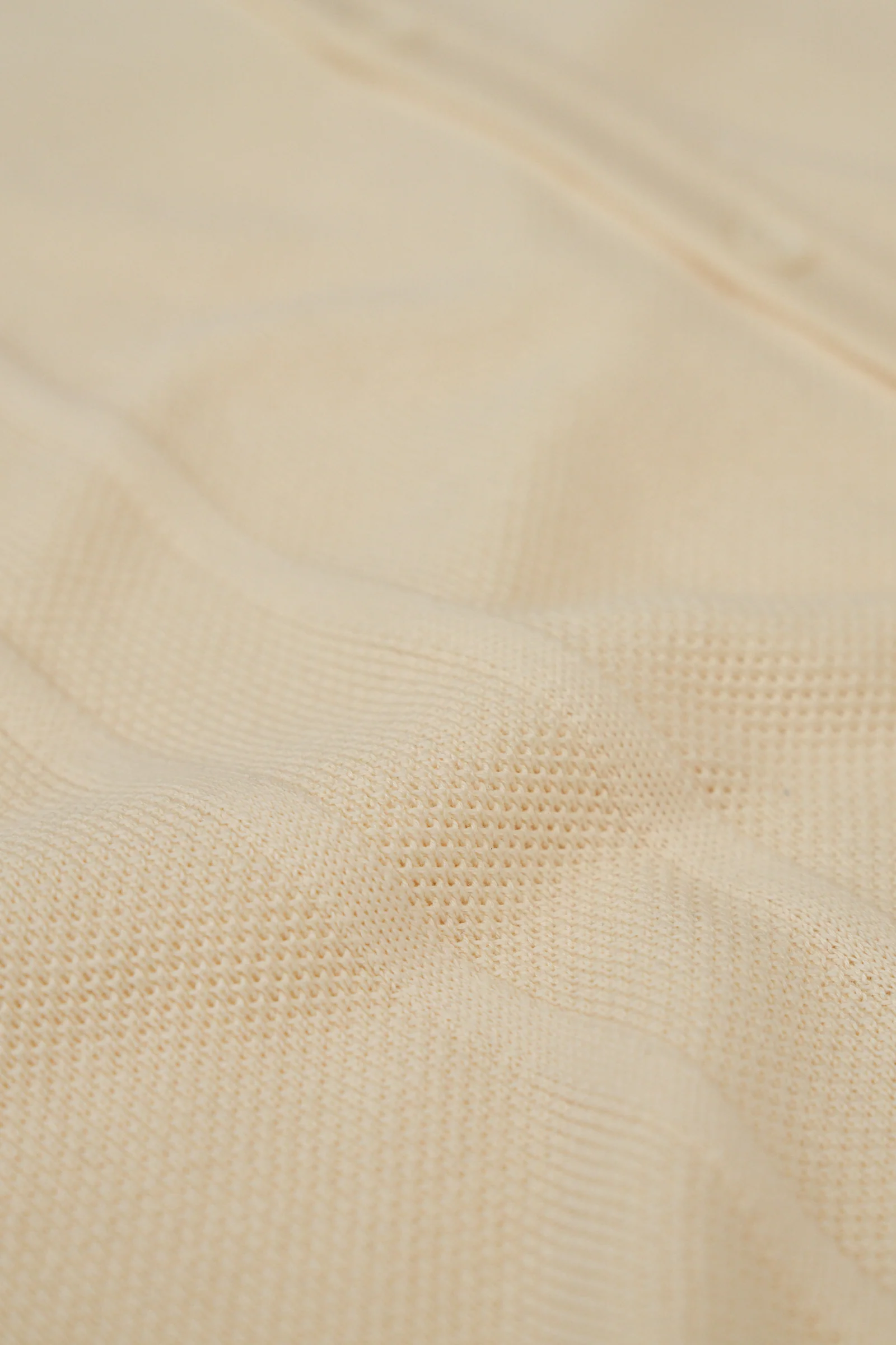 STANLEY WAFFLE KNIT POLO - ECRU - Image 6