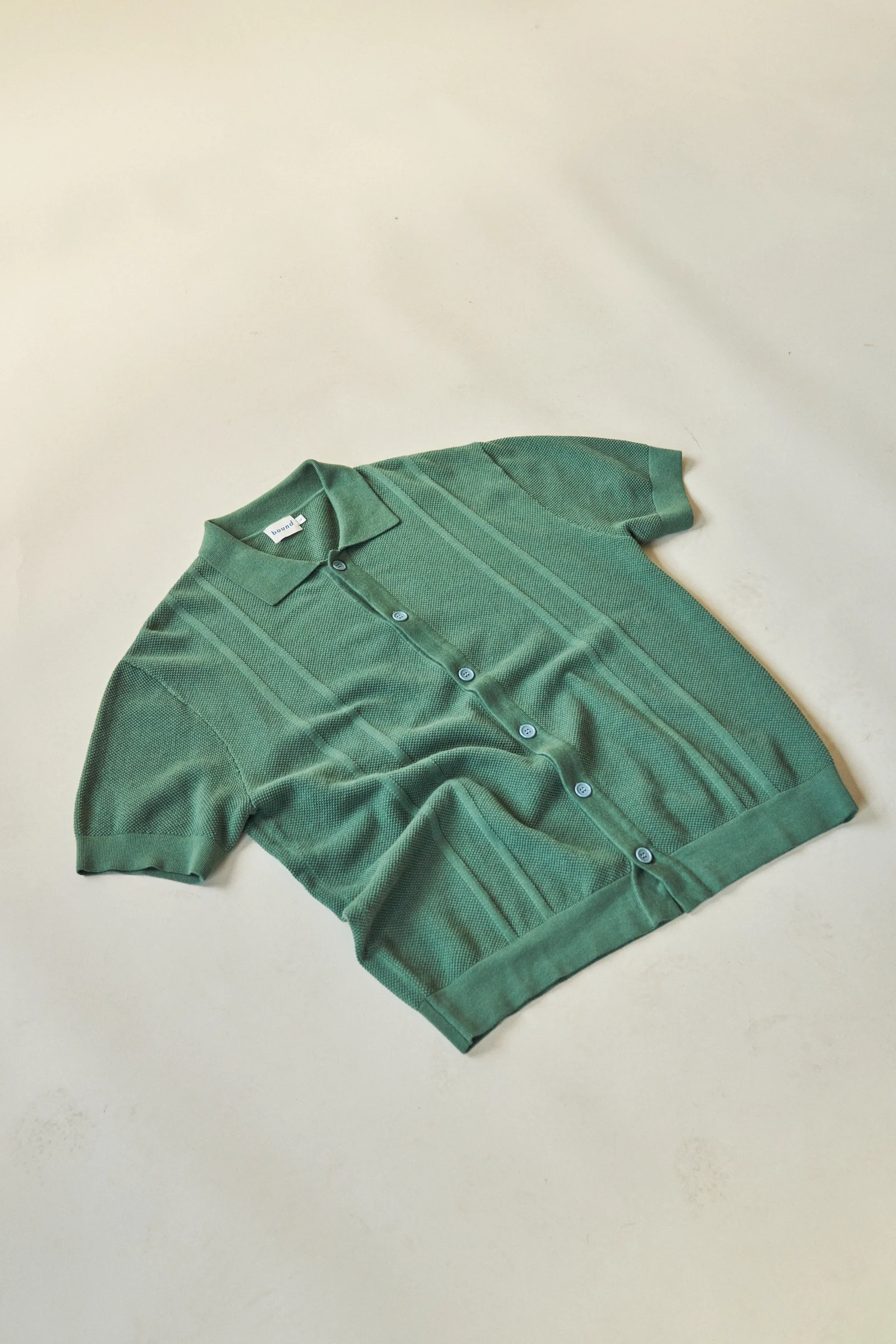 STANLEY WAFFLE KNIT POLO - HUNTER GREEN - Image 10