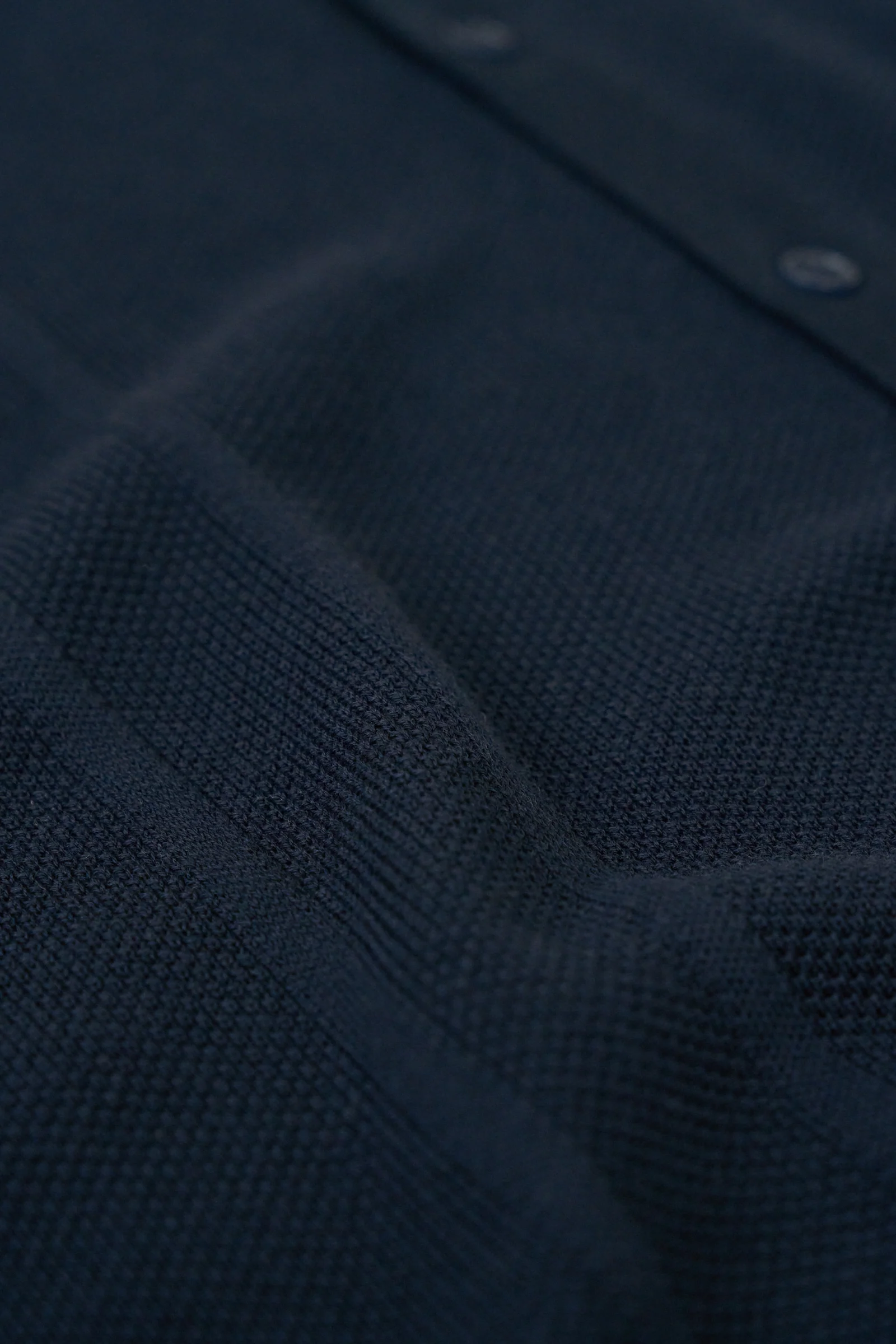 STANLEY WAFFLE KNIT POLO - NAVY - Image 6