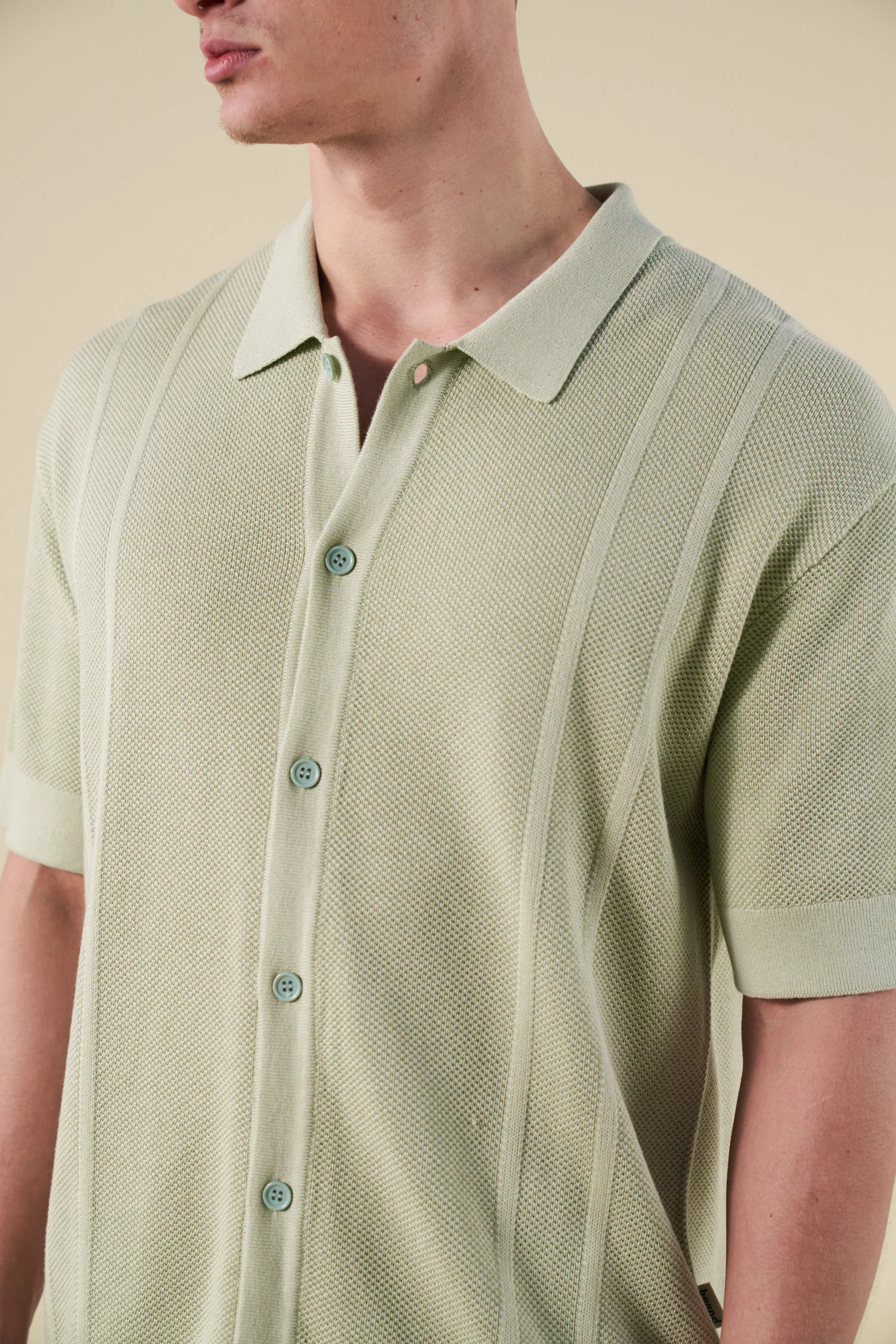 STANLEY WAFFLE KNIT POLO - PISTACHIO - Image 5