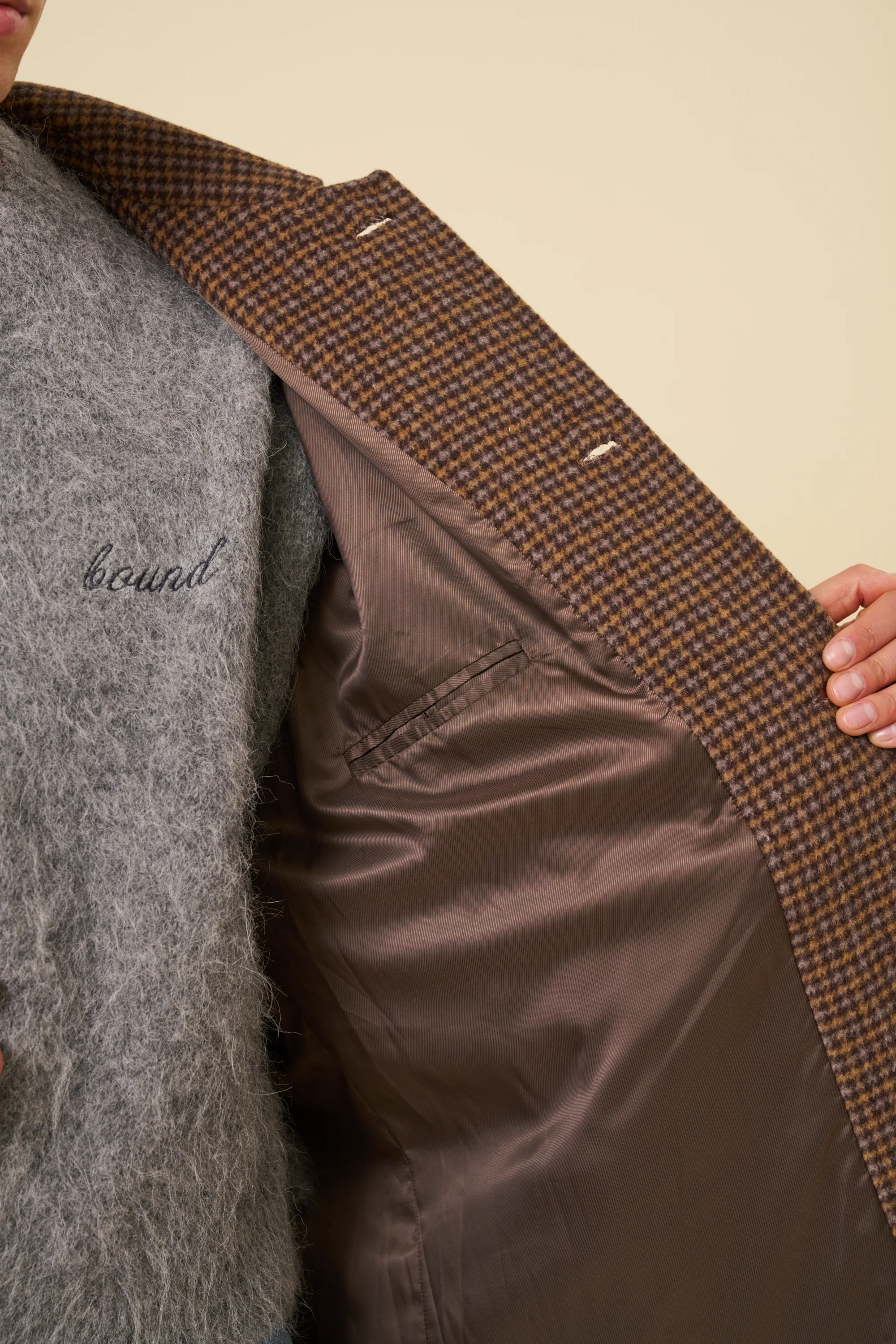 STEWART DOGTOOTH WOOL OVERCOAT - Image 7