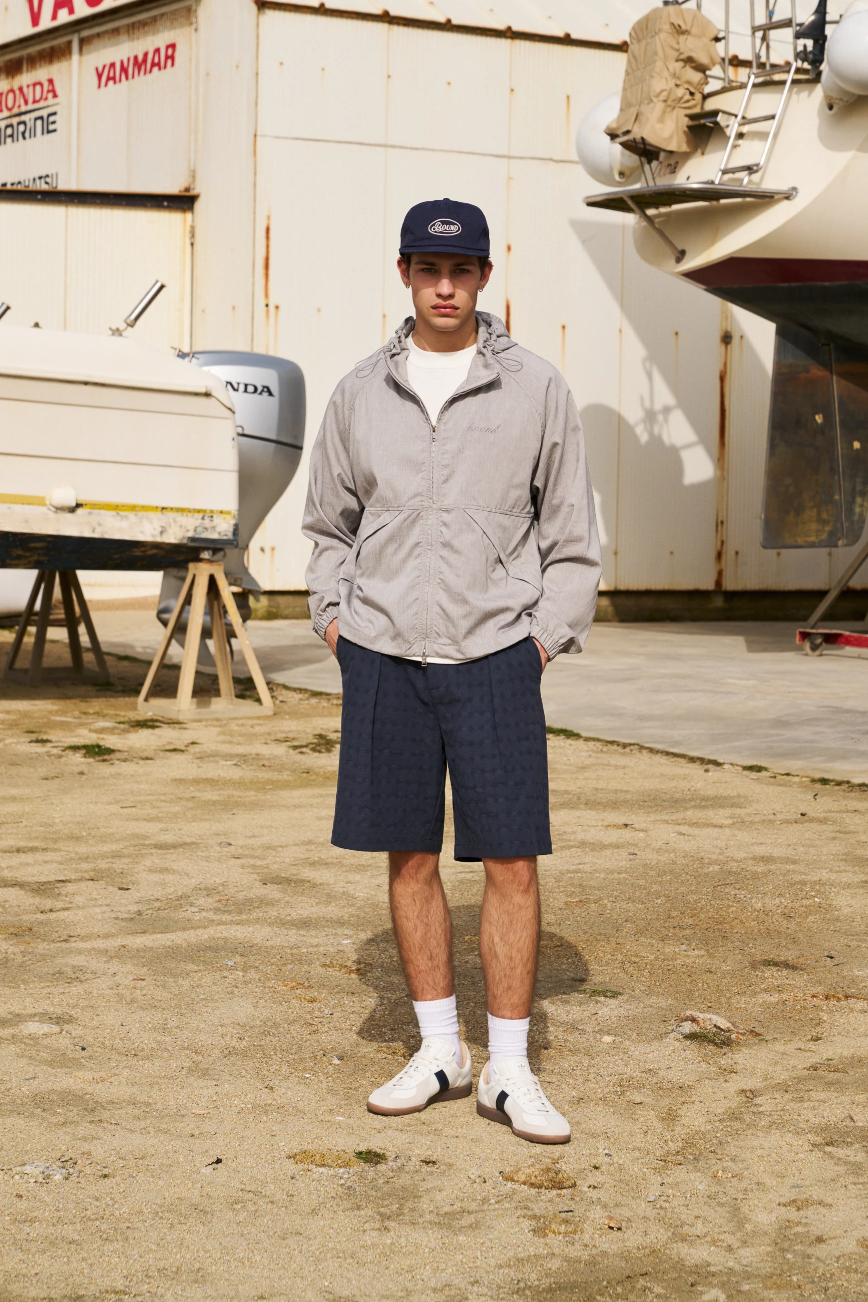 STORM GREY LINEN WINDBREAKER - Image 2
